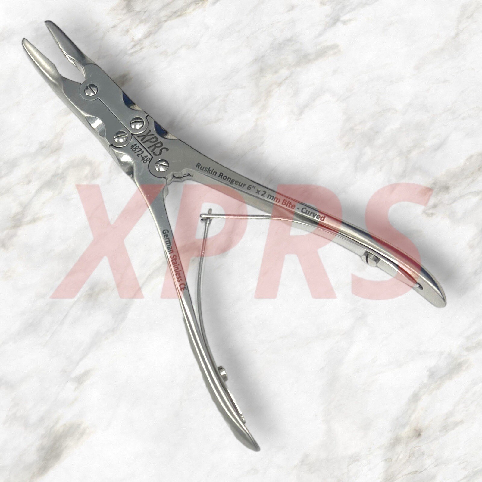 Ruskin Rongeur, 6″, Double Action, Straight, 3mm Bite, Premium German Stainless