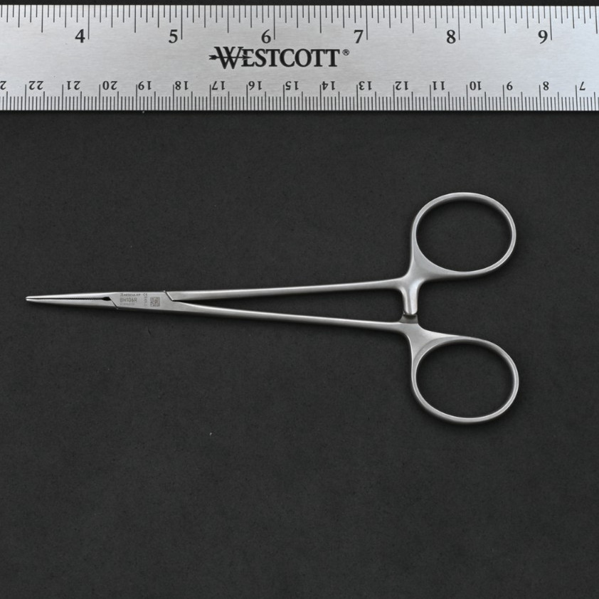 Aesculap BH106R Jacobson Mosquito Forceps Straight 5 1/8 in Hemostatic Clamp