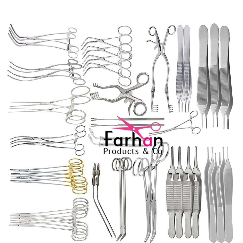 Vascular Surgery Set of 52 Pieces High quality Surgical Instruments