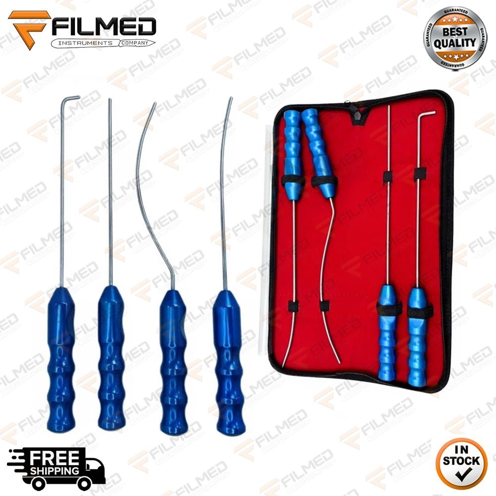 Viterbo’s Surgical Dissector Set 4pcs Facelift Gliding Brow Lift Plastic Surgery