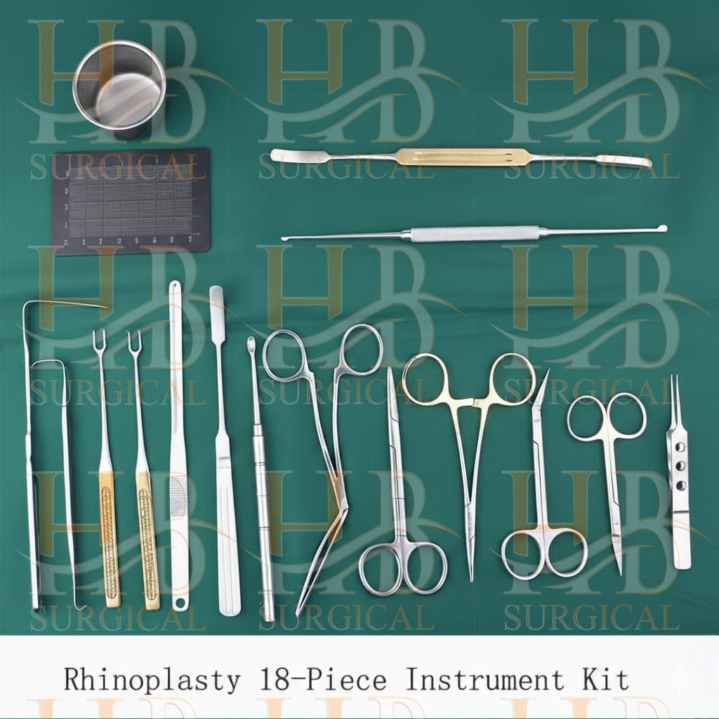 Rhinoplasty Instruments Set of 18 Pcs Major Nose & Plastic Surgery Instruments