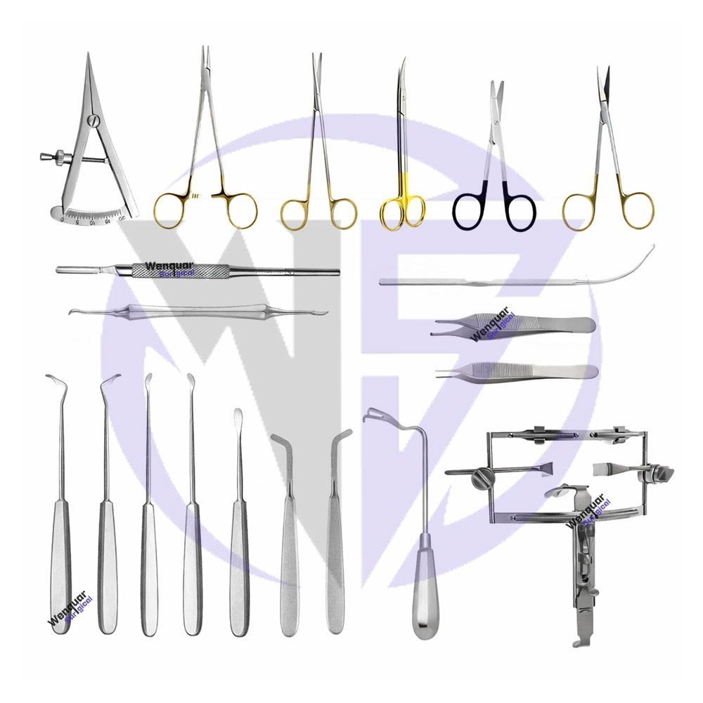22 Pieces Cleft & Palate Repair Surgical Instruments Set German Quality