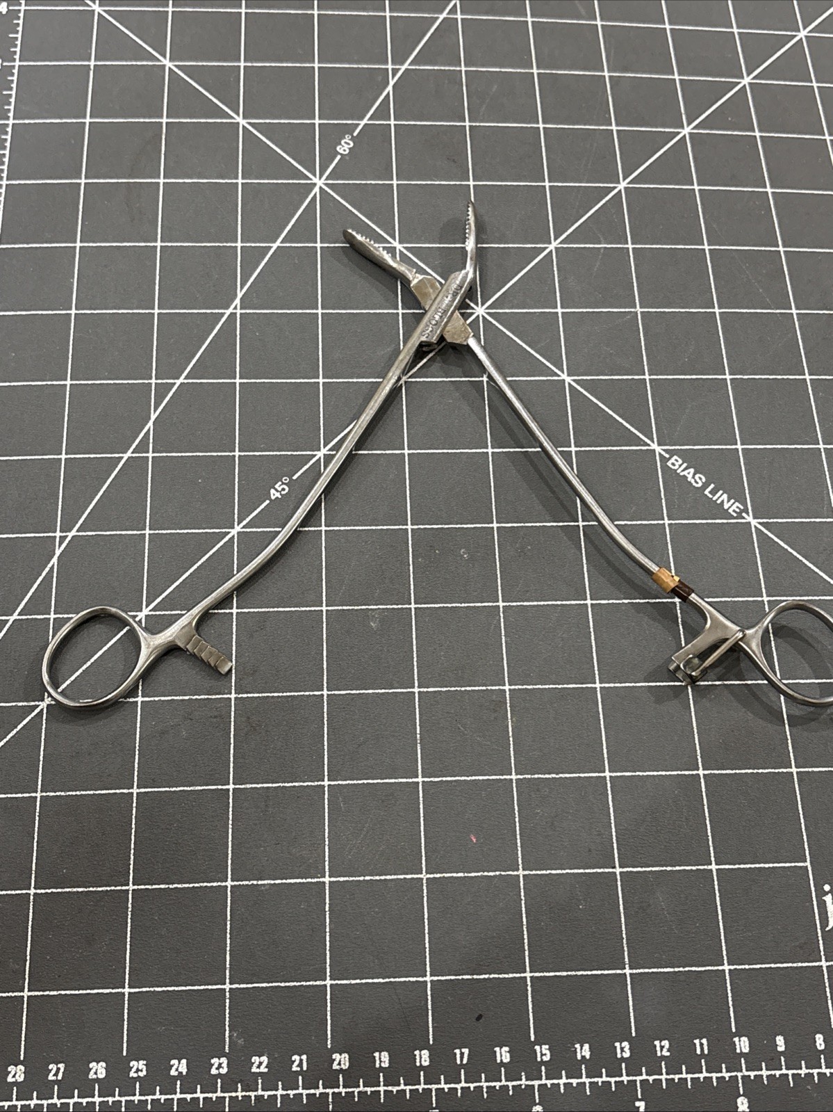 Medical Forceps 8 Inches Long Angled Tip