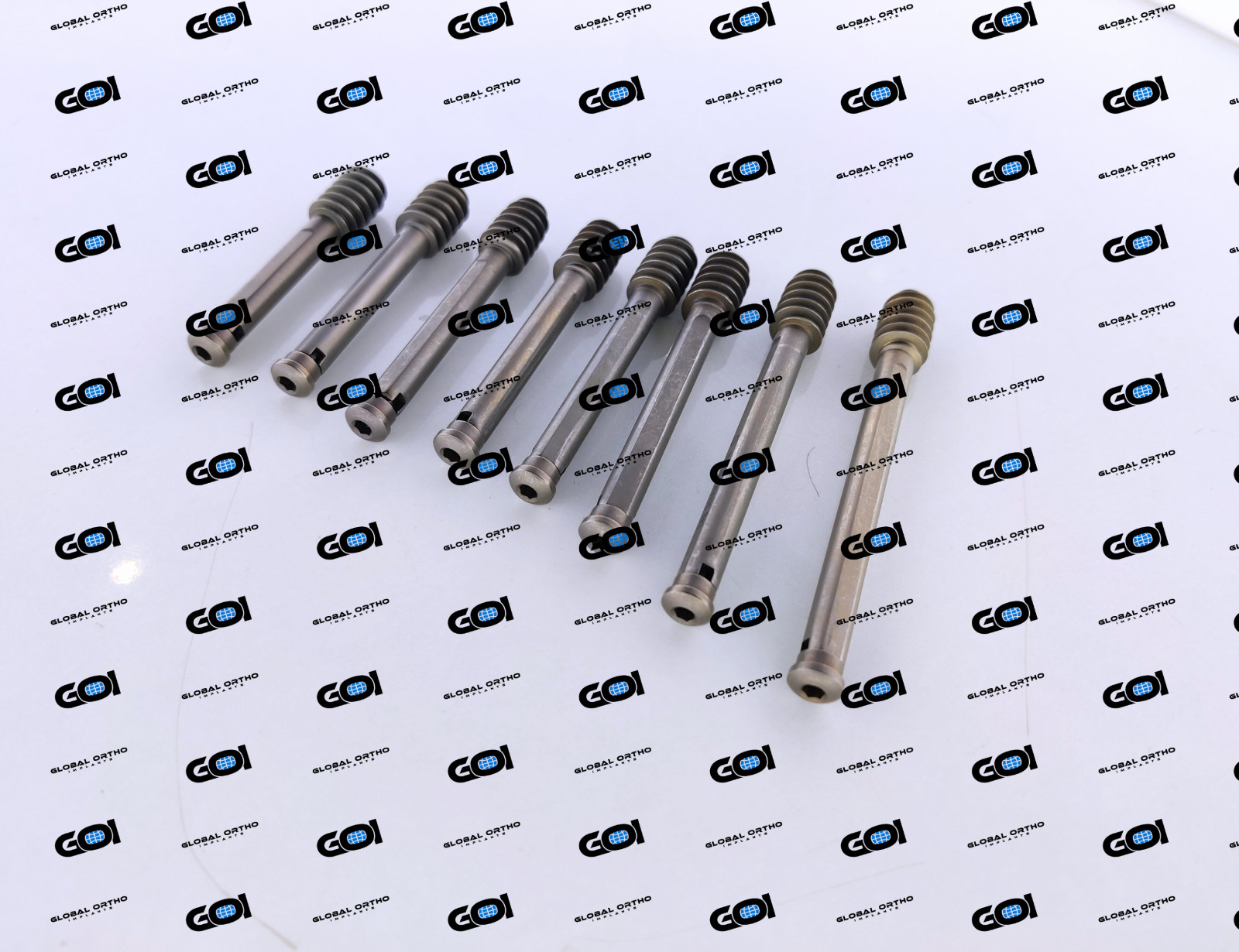 DHS Compression Lag Screws 12.5mm Dia Hex 75-95mm Length 10 Pcs Titanium Grade V