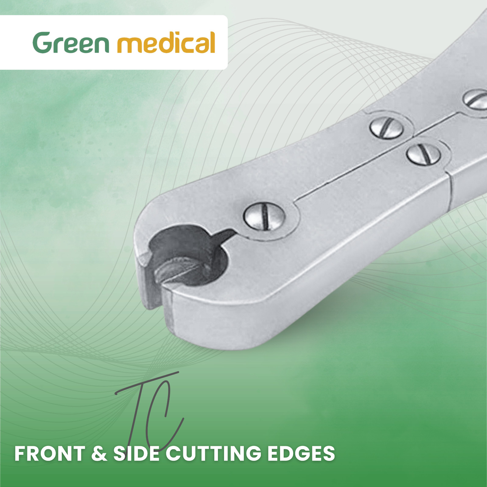 TC CNS Front & Side Pin Wire Cutter 7″ Orthopedic Surgical Instrument