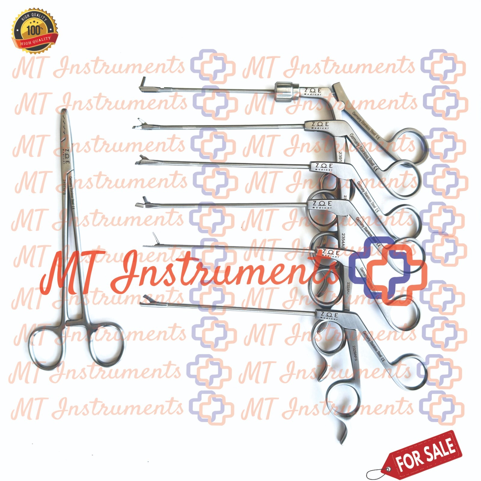 Arthroscopy Forceps Meniscus Forceps Set of 7 Pcs With Box Knee Orthopedic A+