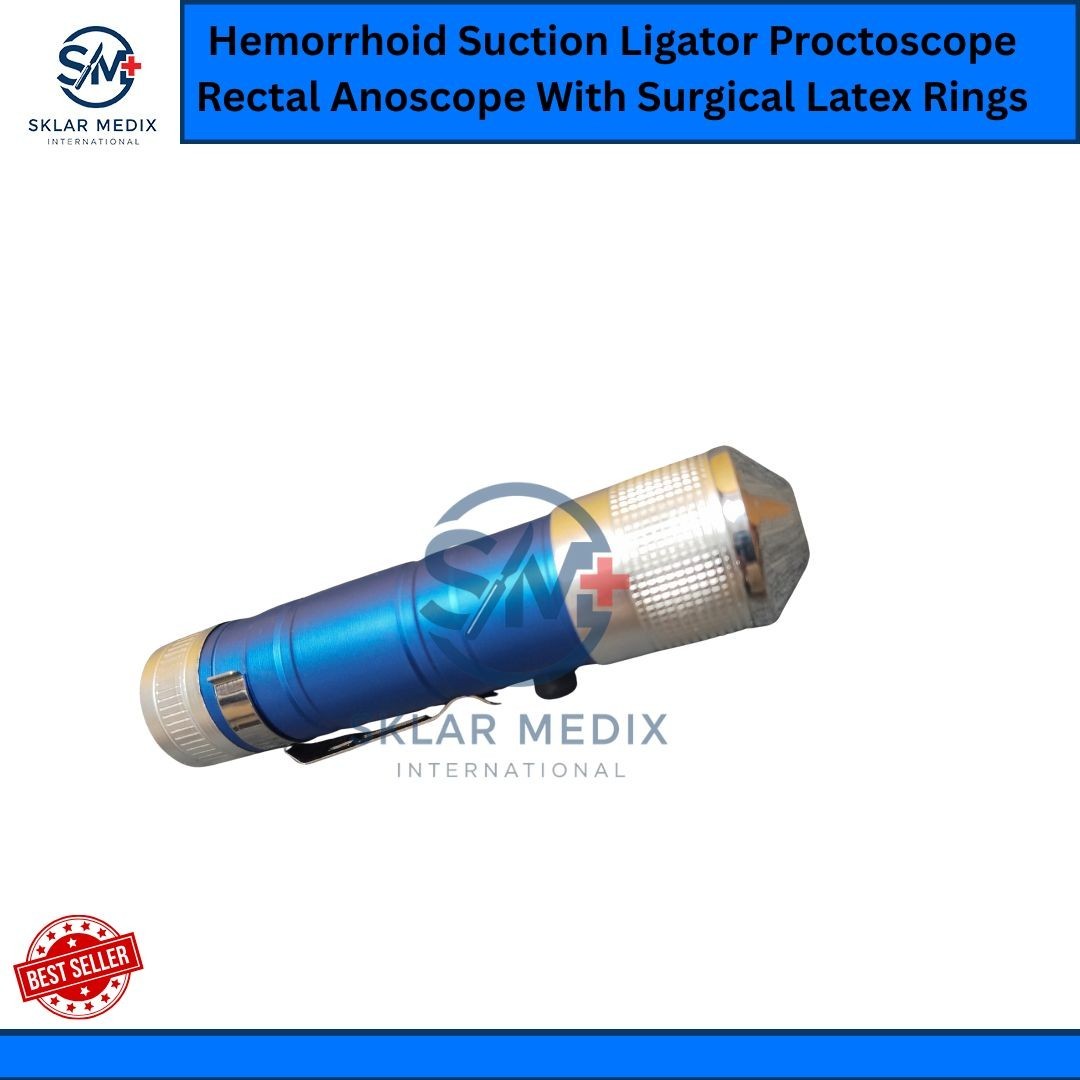 Hemorrhoid Suction Ligator Proctoscope Rectal Anoscope With Surgical Latex Rings
