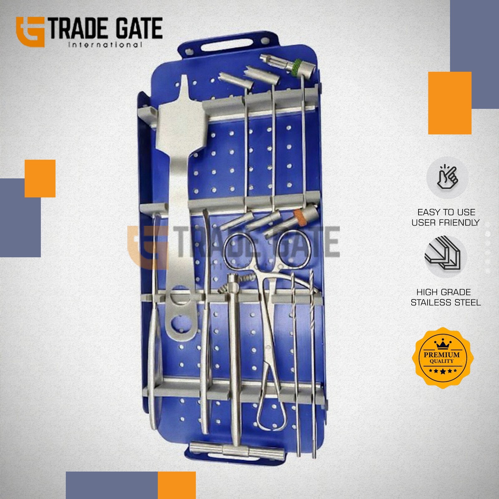 Large Fragment Set Locking And Non locking Complete Orthopedic Instruments Set