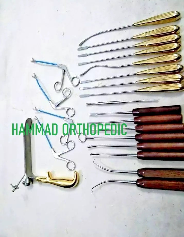 22PCS Endoscopic Facelift Instrument Set Precision Stainless Steel Kit