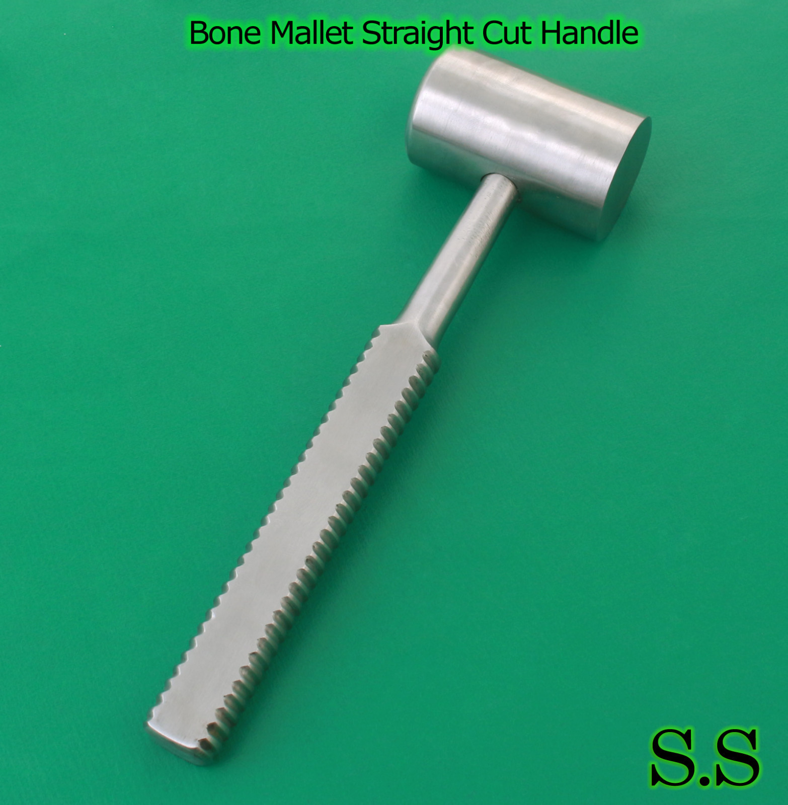 Bone Mallet Straight Cut Handle Steel Orthopedic Surgical Instruments