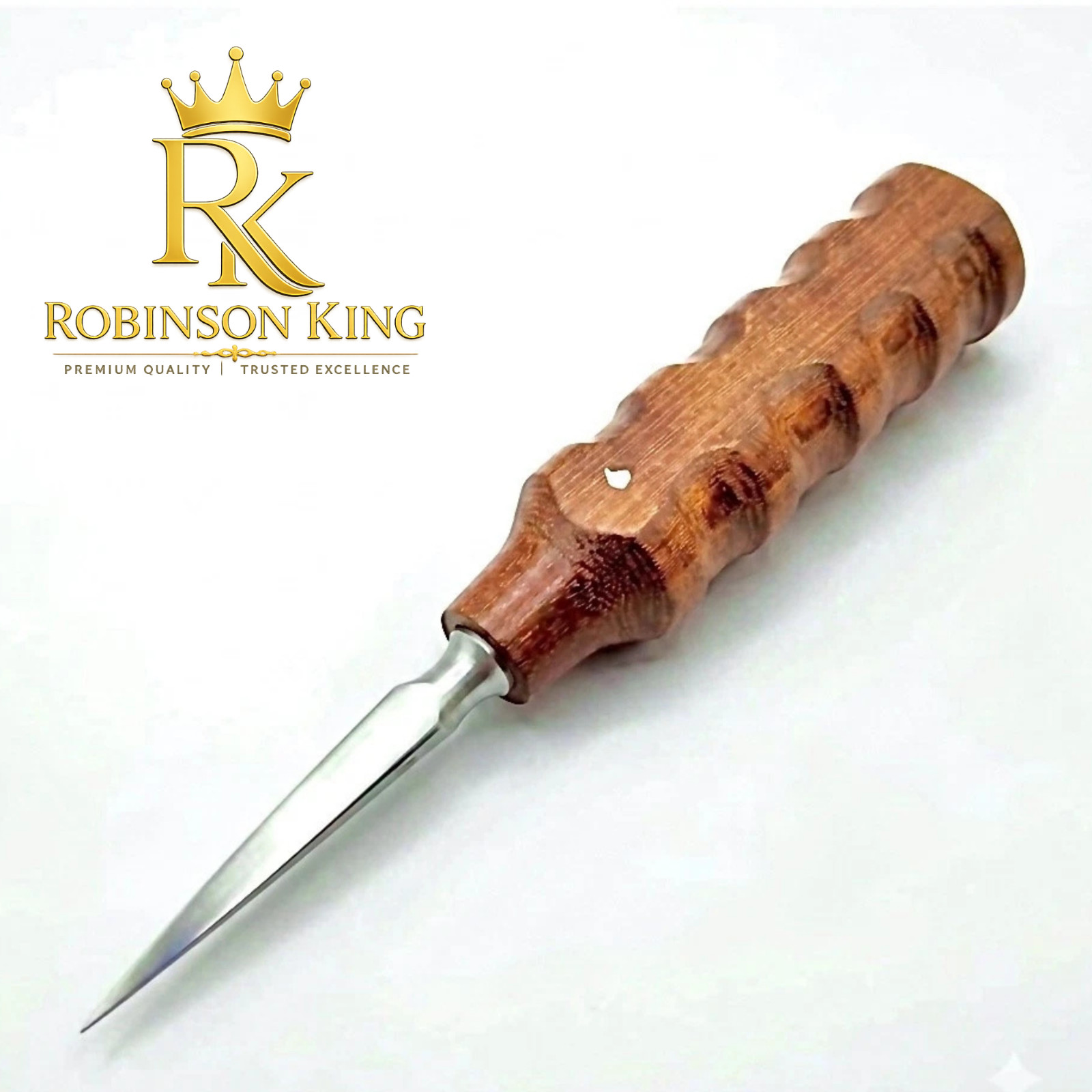 Orthopedic Bone Awl Straight Fibre Handle Veterinary Surgical Instrument