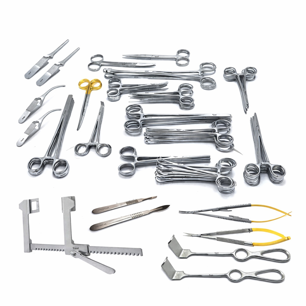 Cardiac Surgery Instruments Set Of 117Pcs Cardiology Surgical Instruments Kit