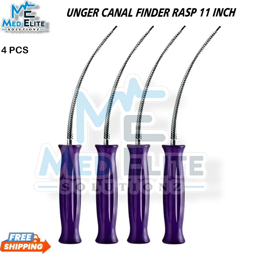 Unger Canal Finder Rasp 11 inch Curved Phenolic Handle Surgical instrument