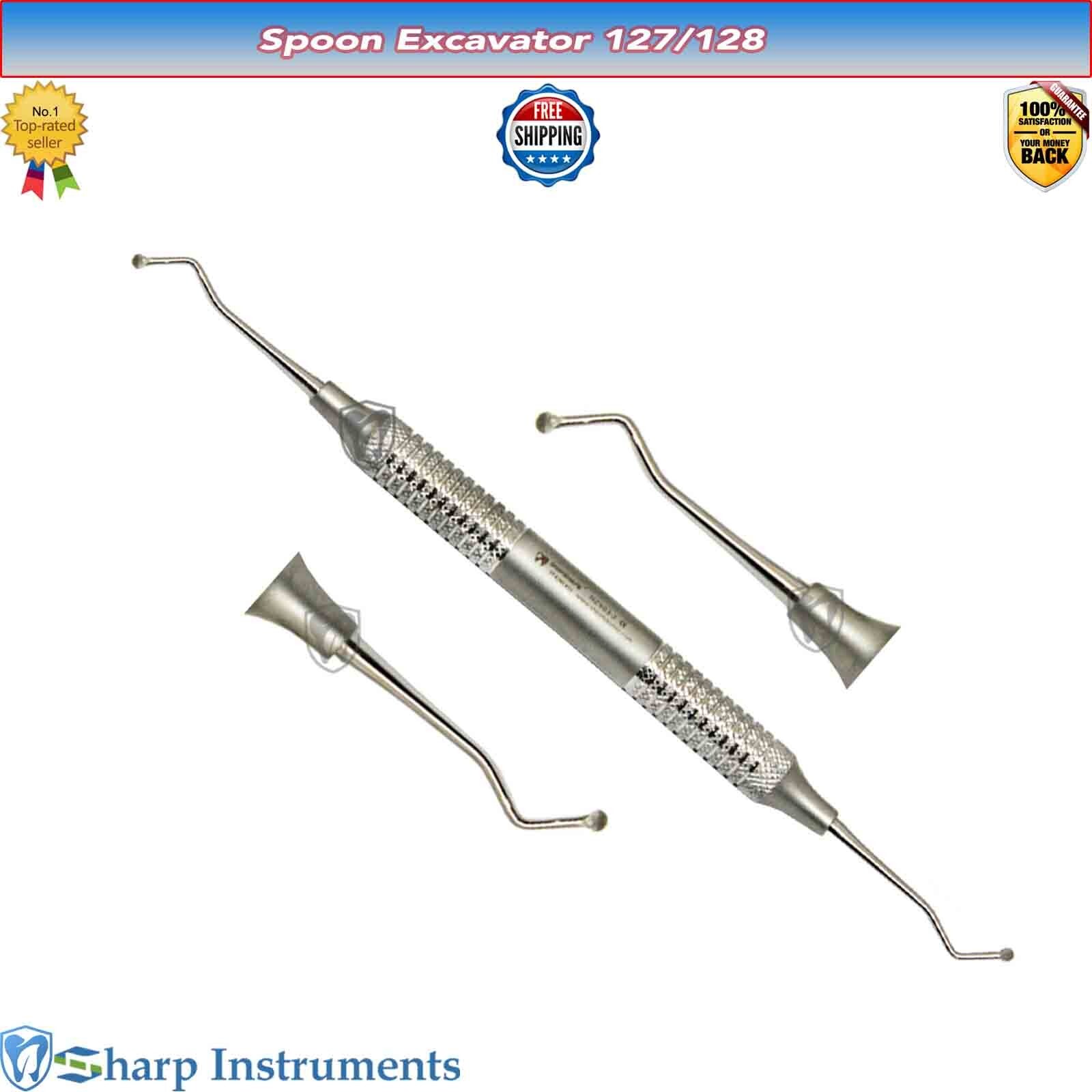 127/128 Dental Spoon Excavator 2mm Restorative Surgical Dental Instruments