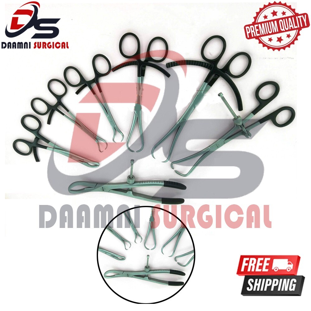 Bone Reduction Forceps Orthopedic Set 7 Pcs Bone Holders Orthopedic Instruments