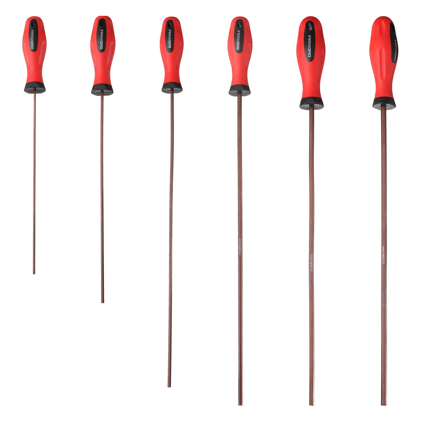 6pcs Hex Screwdriver Wrench 2/2.5/3/4/5/6mm Magnetic Flat Head Hex Screw Driver,