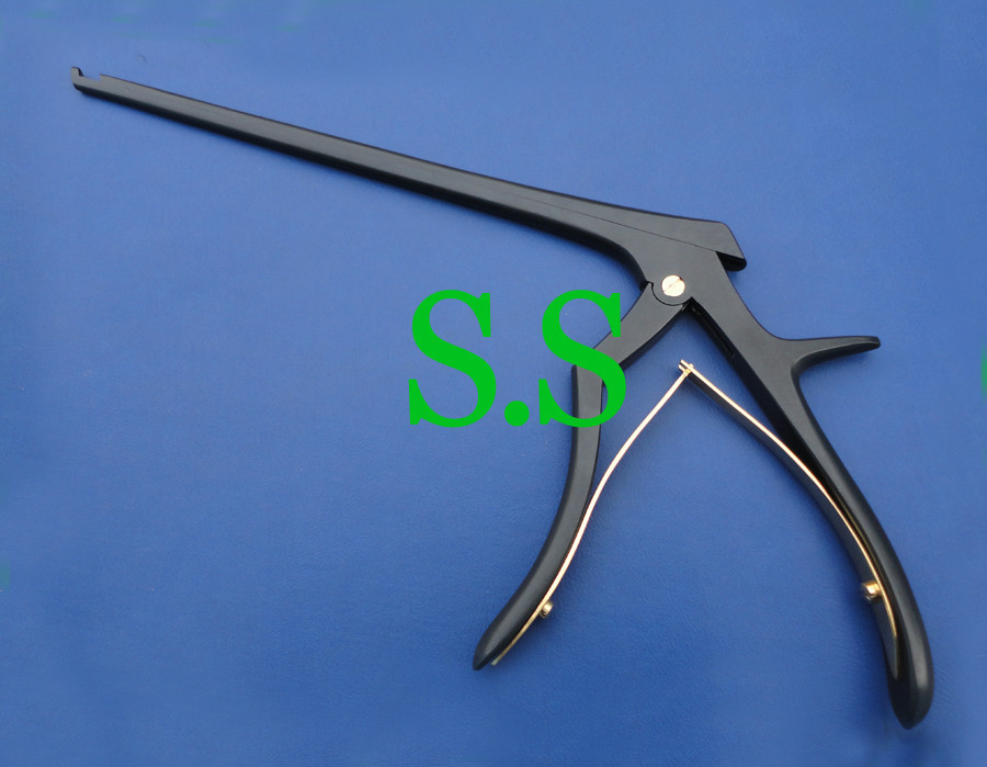 4mm Kerrison Rongeurs 8″ Upward With Black Coating & Gold Ratchets Orthopedic