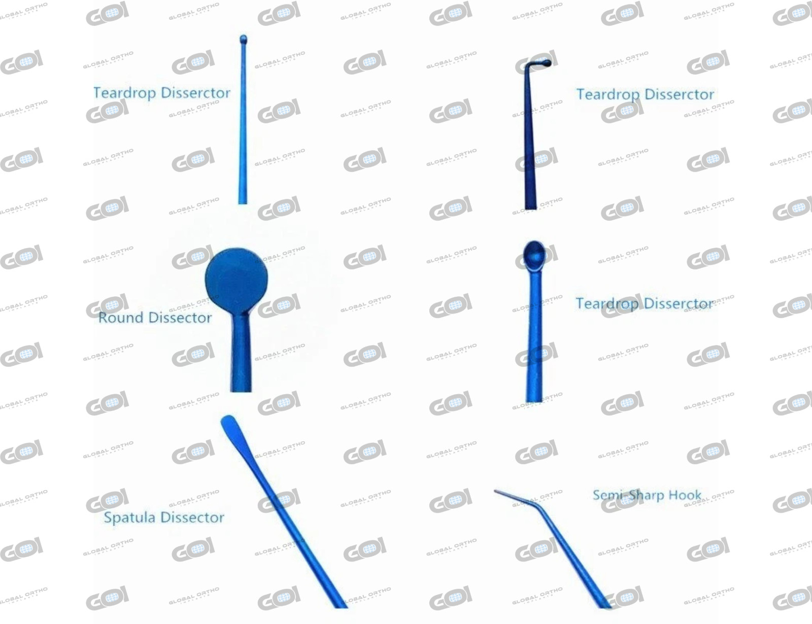 Micro Dissector Set Spatula Curette Nerve Hook Vessel Hook 21cm Surgical 19 Pcs