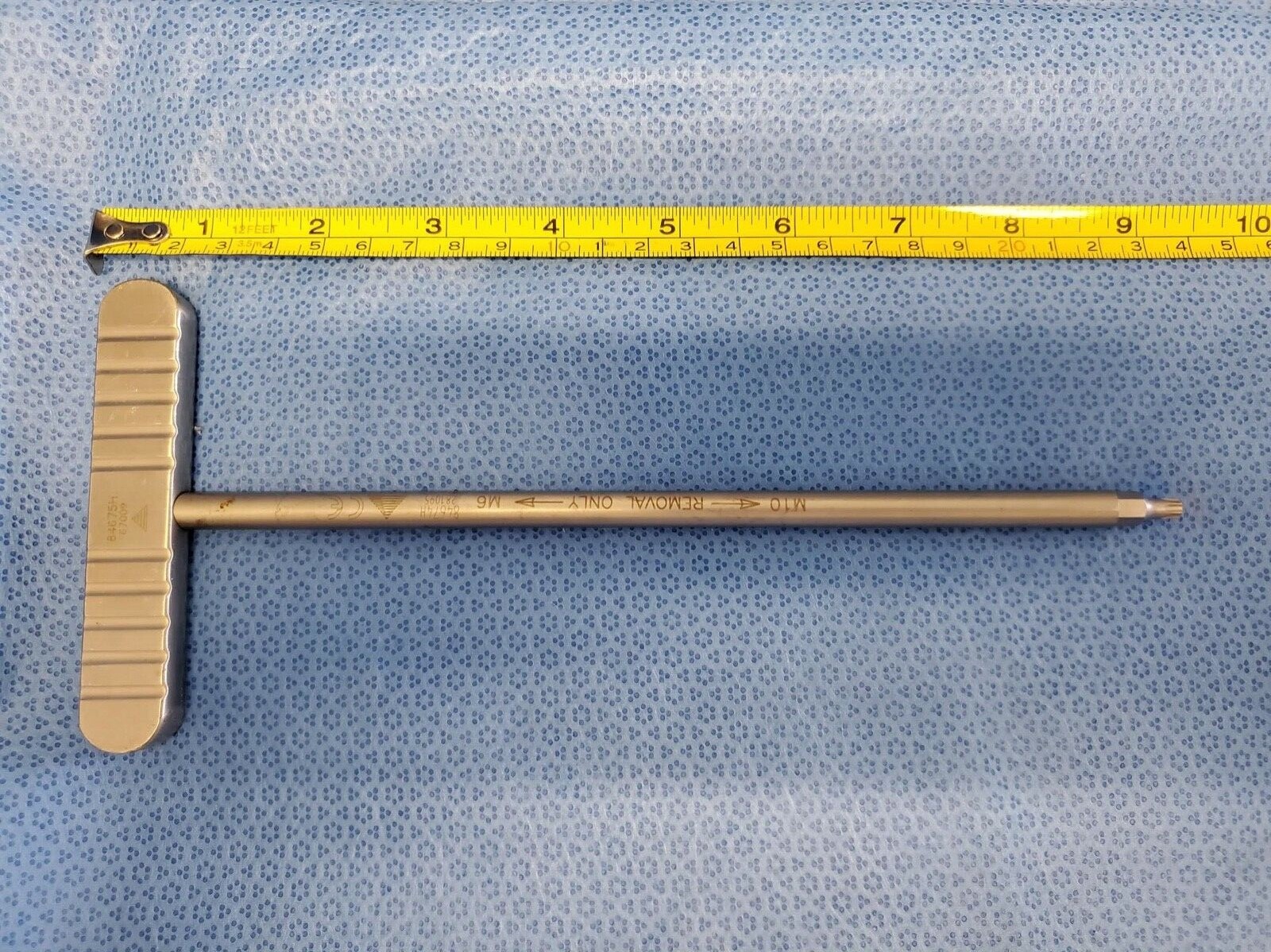 Sofamor Danek 84674H Orthopedic Hexagonal Driver Shaft M6 M10 w/ 84675H T Handle