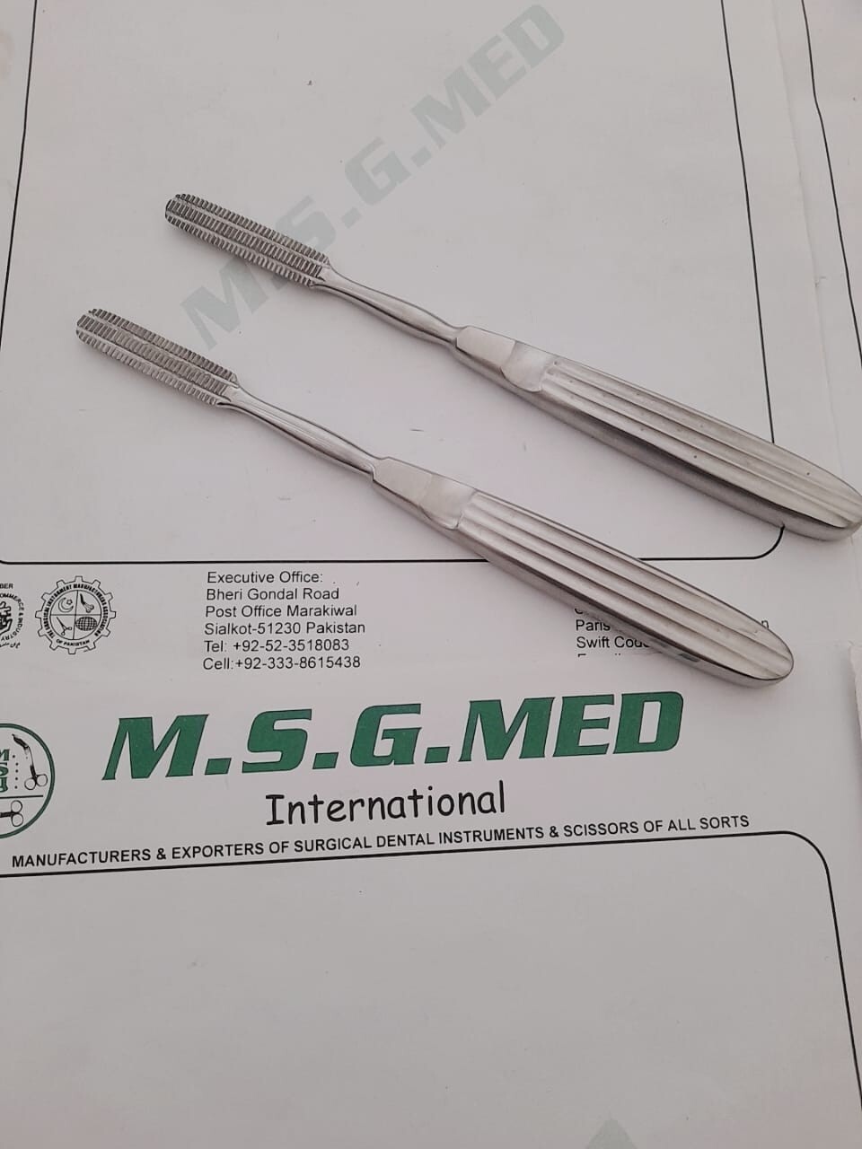 Hospital Surgery Tools, Surgical Rasp Stainless Steel Set Of 2PCS