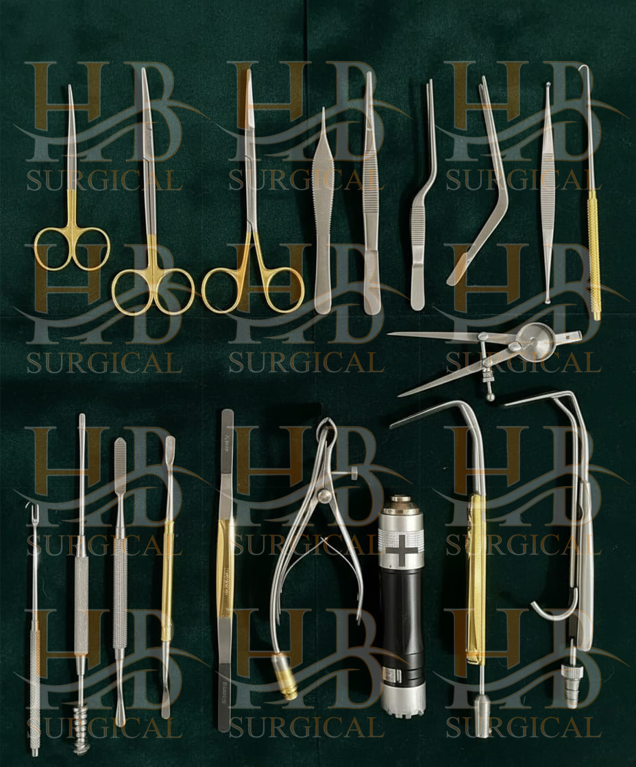 Rhinoplasty Nose Surgery Surgical Instruments Set Of 18 Pcs With Box