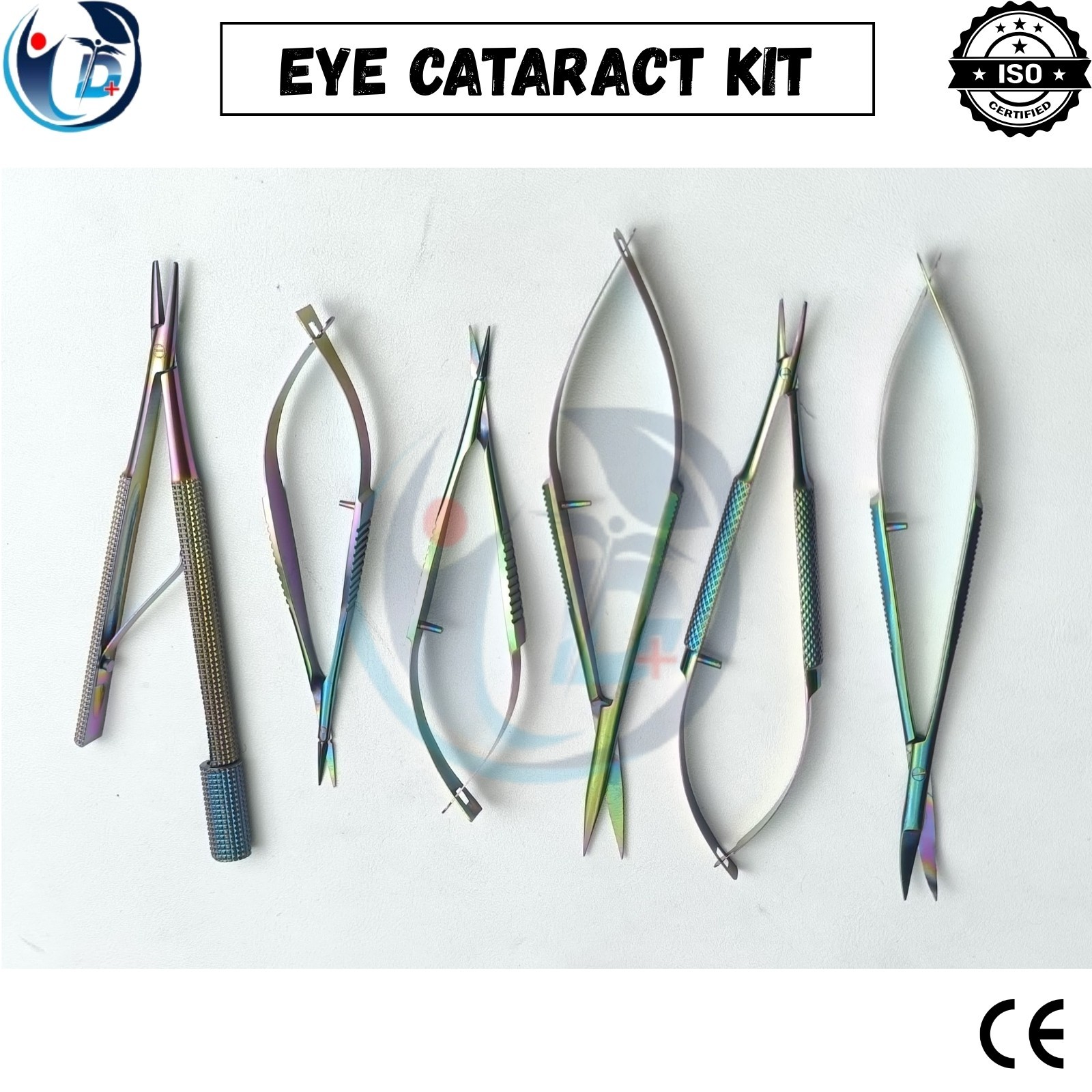 Eye Micro Cataract Surgery Multi-color Ophthalmic Surgical Instruments 21pcs box