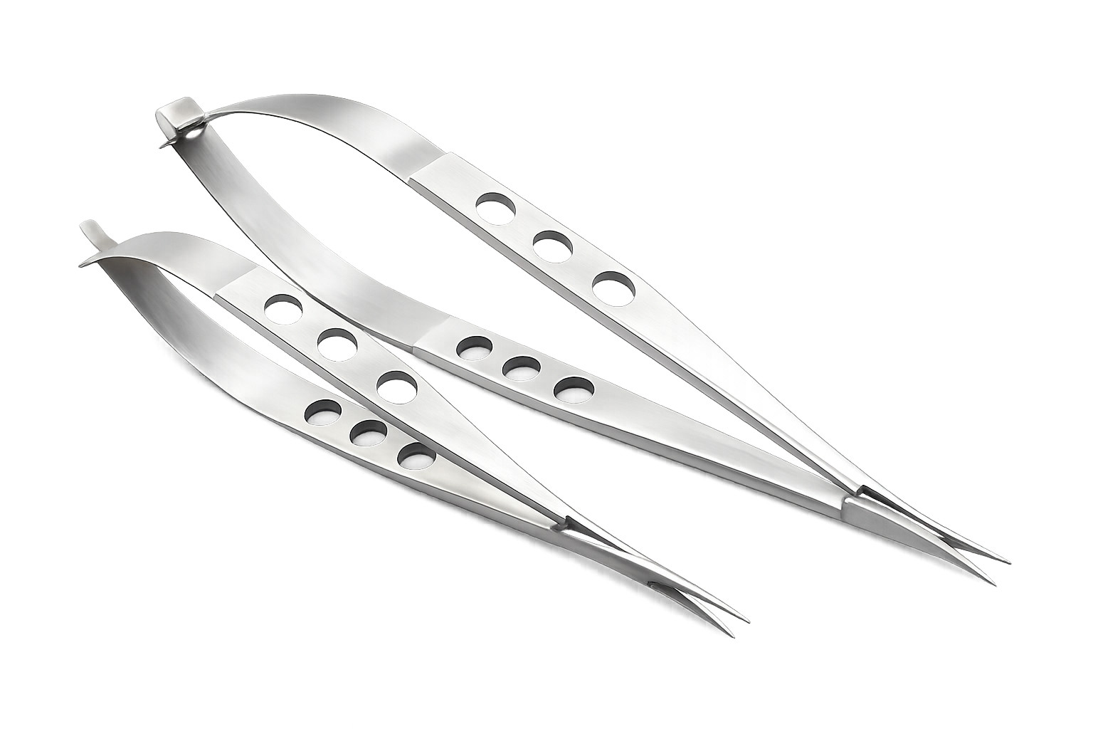 2 O.R Grade Castroviejo Micro Surgery Scissors 4.5″ & 5.5″ Surgical Set