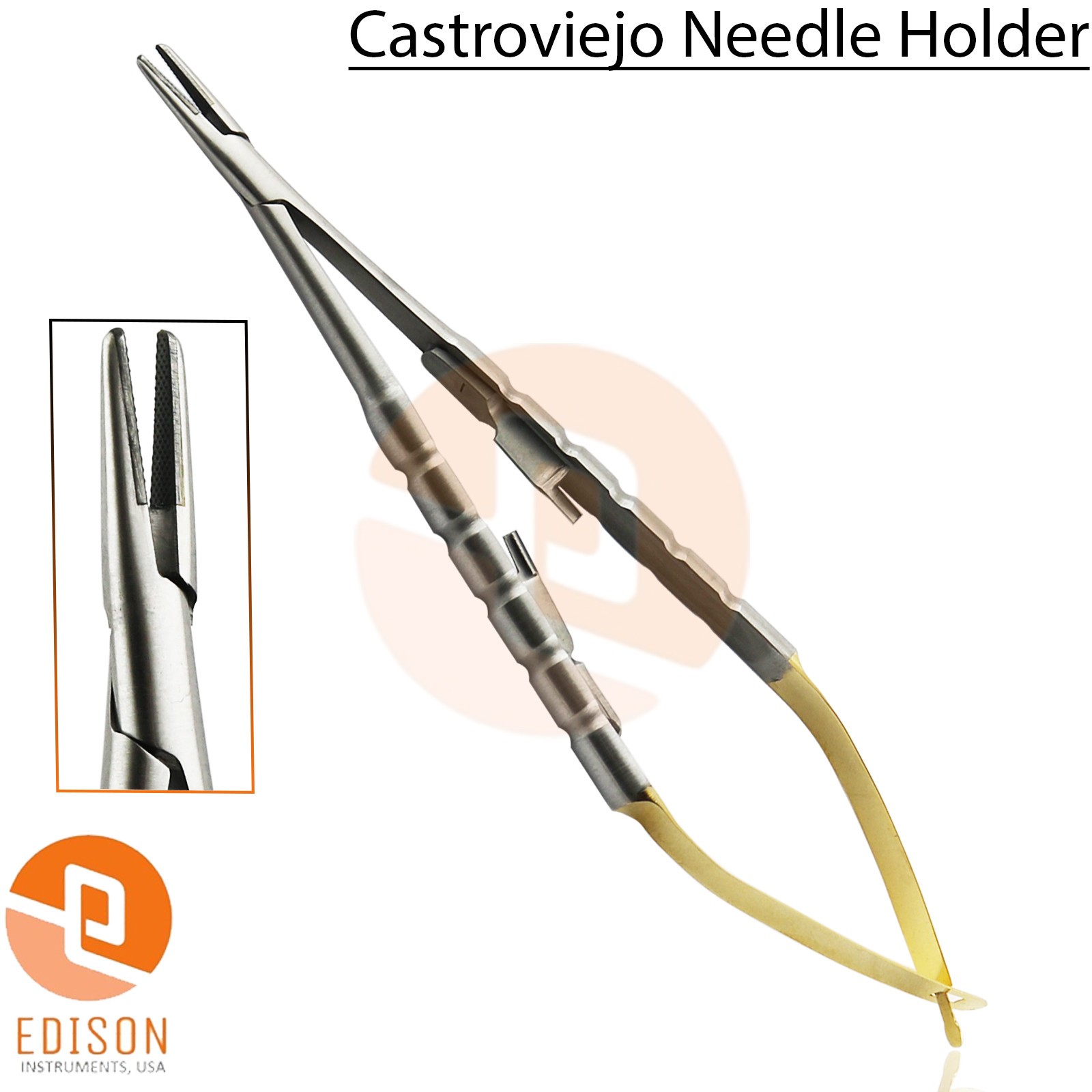 4Pcs Dental Micro Surgery Instruments Kit Surgical Castroviejo Needle Holder