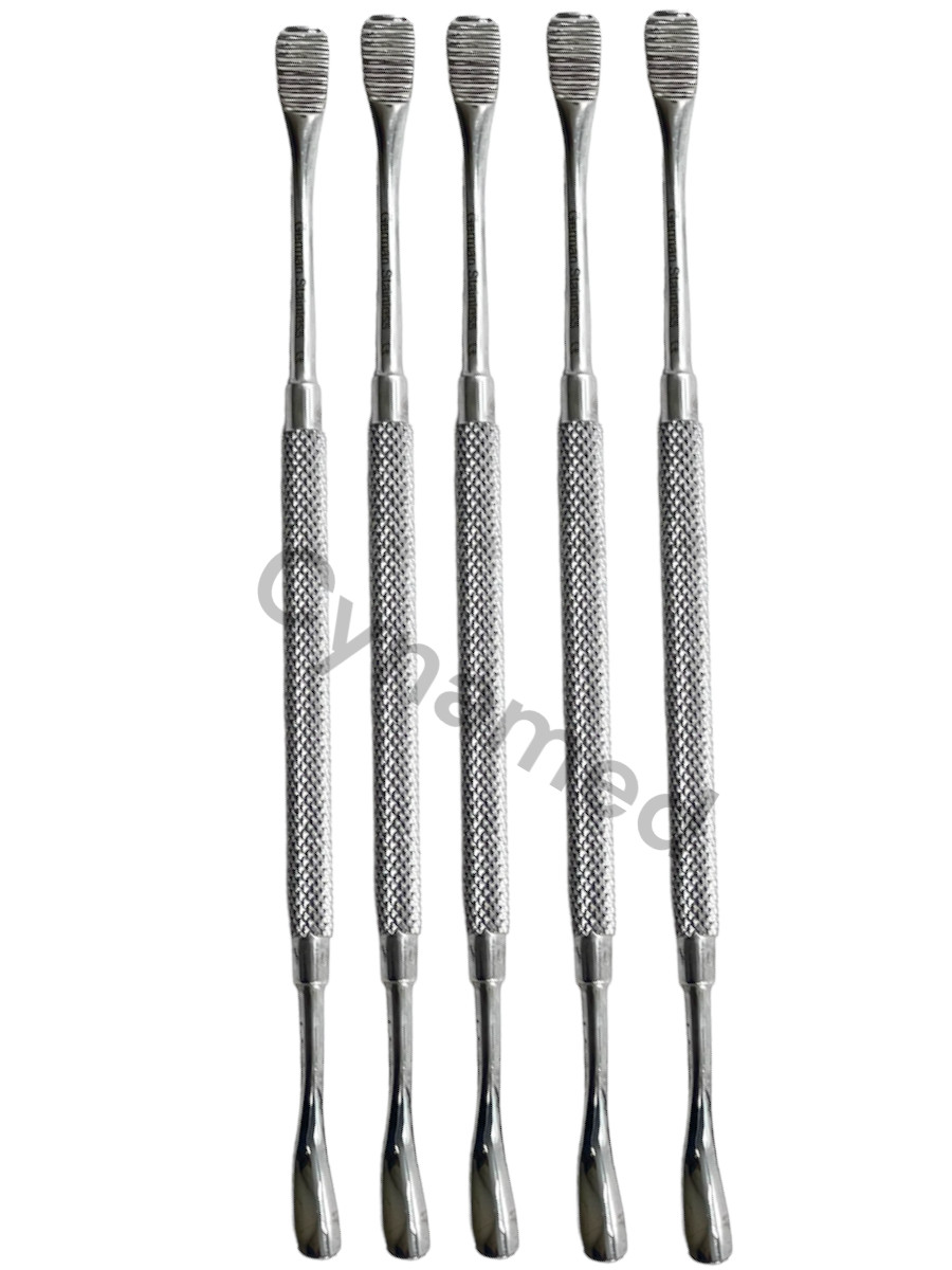 5 CT Howard Bone File #12, Knurled, Double-Ended, Bone Filing Handpiece