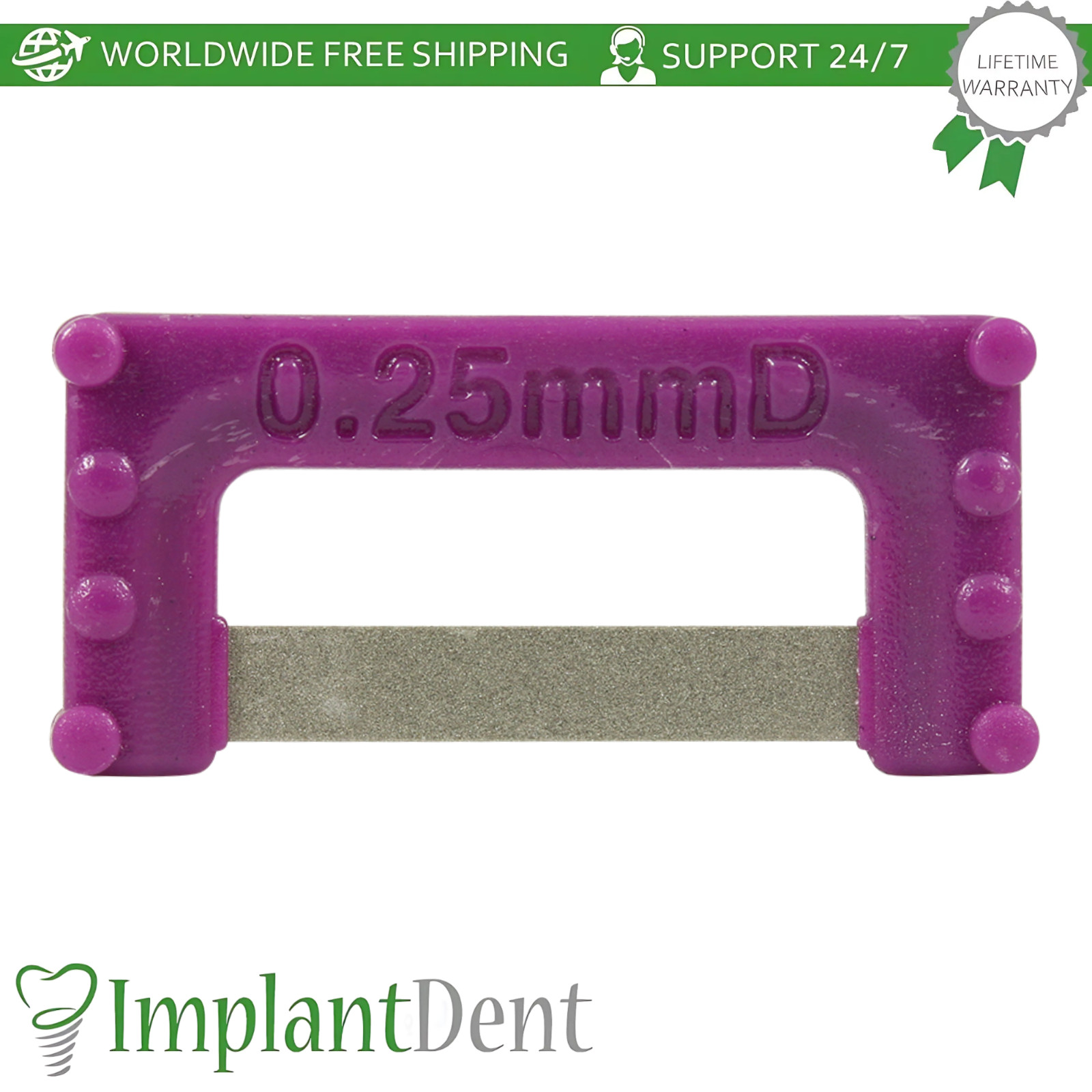 Dental IPR Plus Strips Set Color Coded 8pcs InterproximaI Reduction Tool