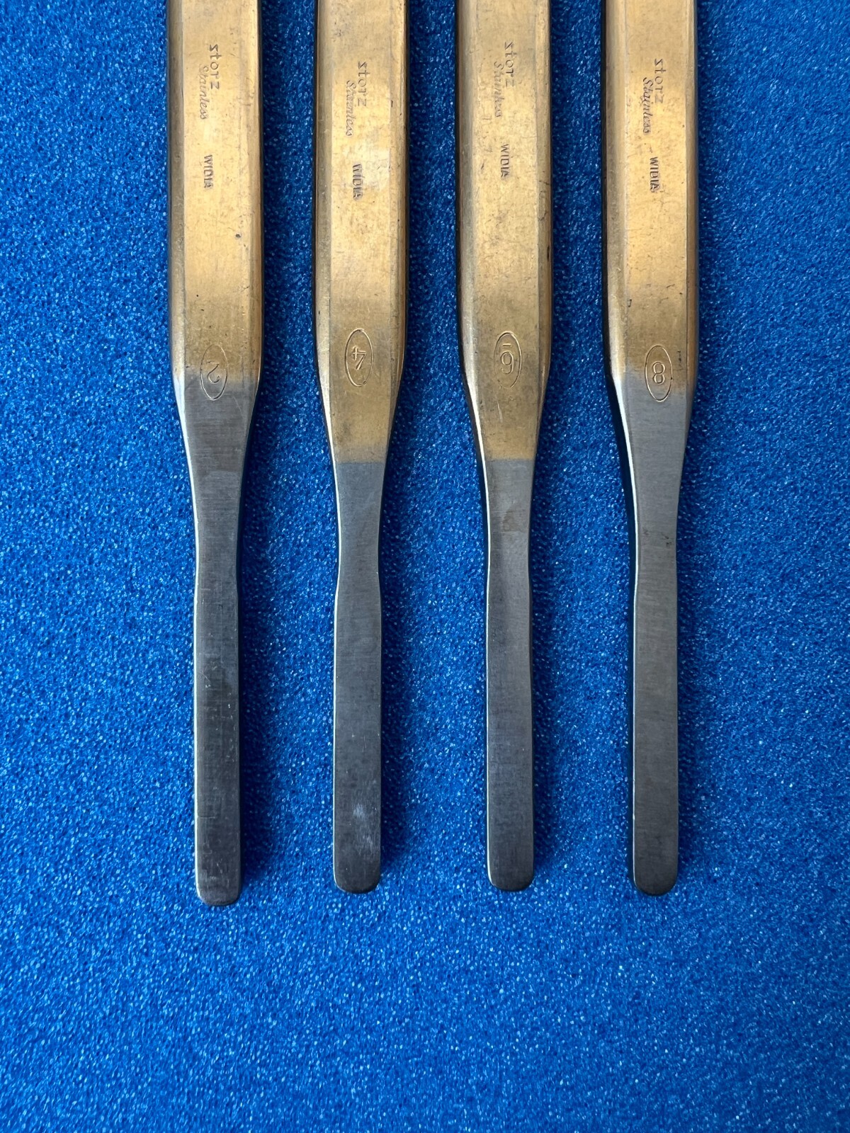 Storz Double Edge WIDIA Bone Rasp SET size 1 to 8. GERMANY ENT Tag#335