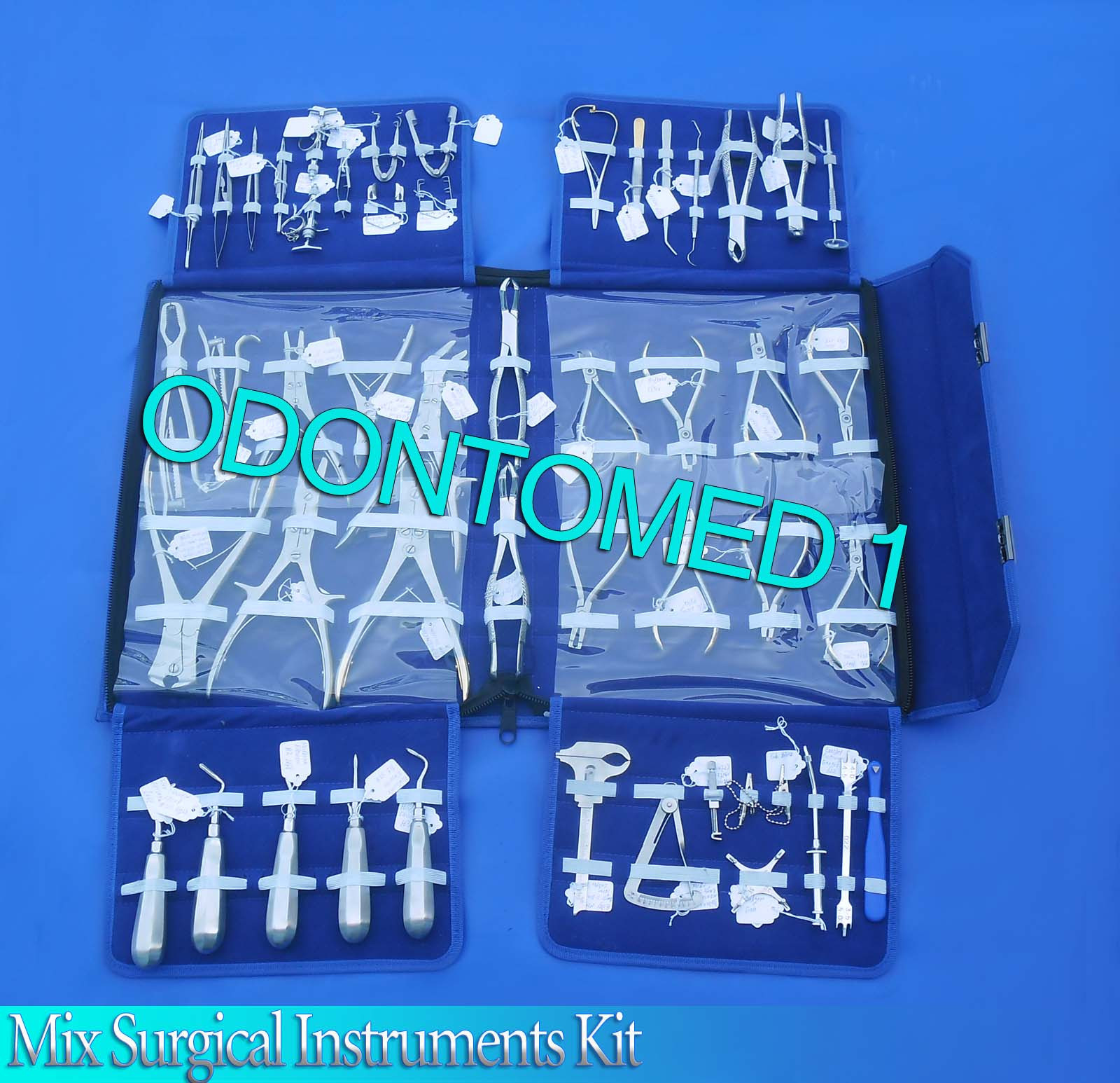Professional 51 Pieces Orthopedic,Dental,Eye Instruments Mix Kit ODM-568