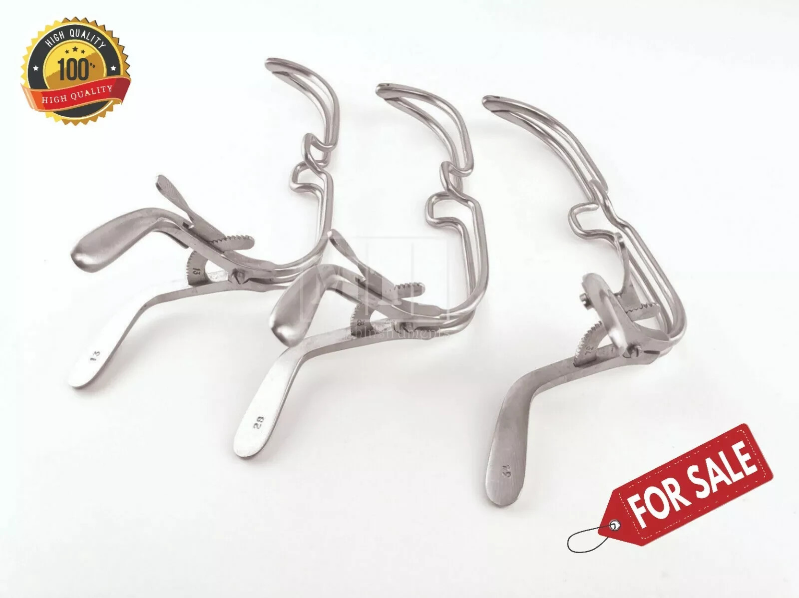 3 Jennings Mouth Gag 4.3/4” Child Dental Instruments with Ratcheting
