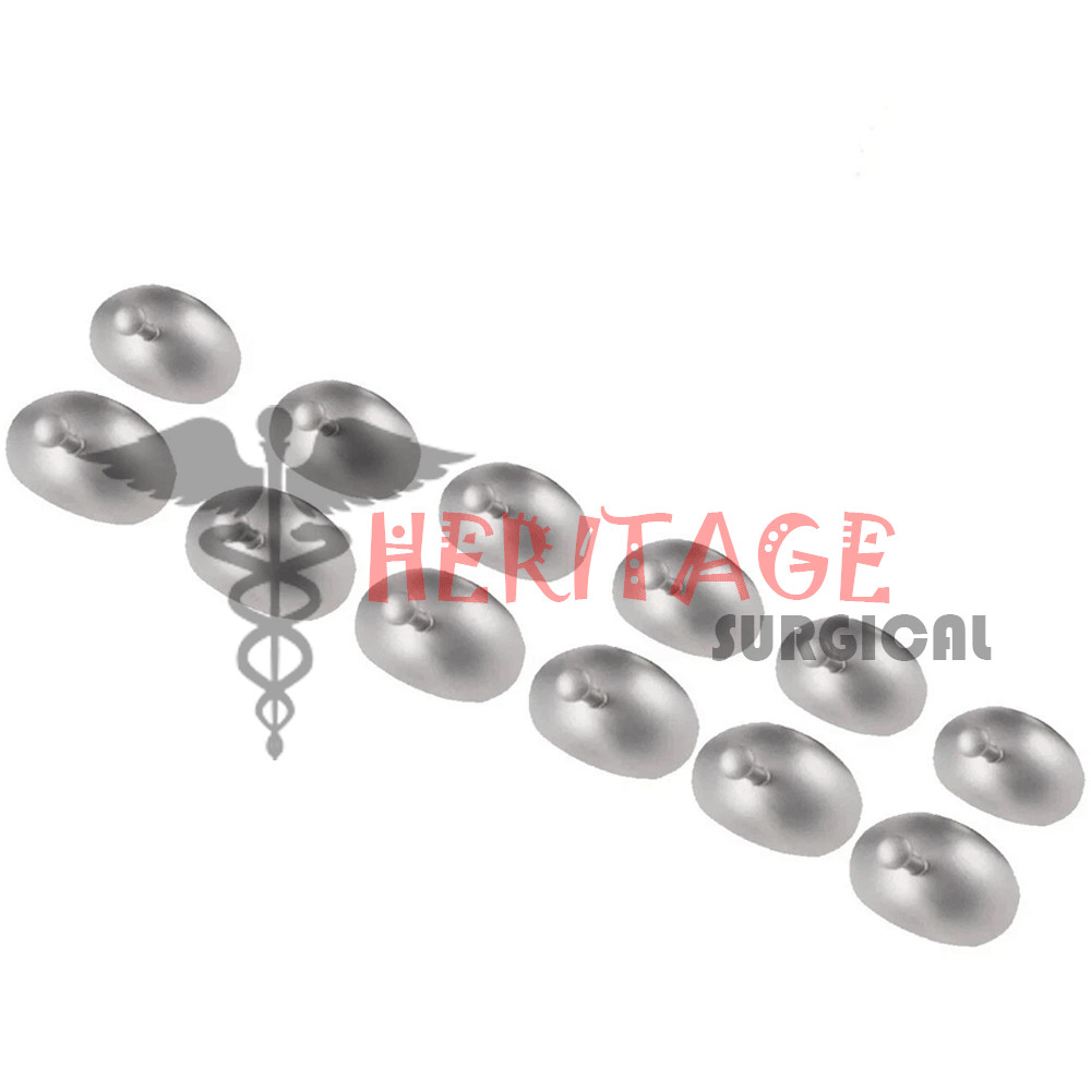 Lot of 12 Stainless Steel Corneal Shield | Laser Eye Shield | Corneal Protector