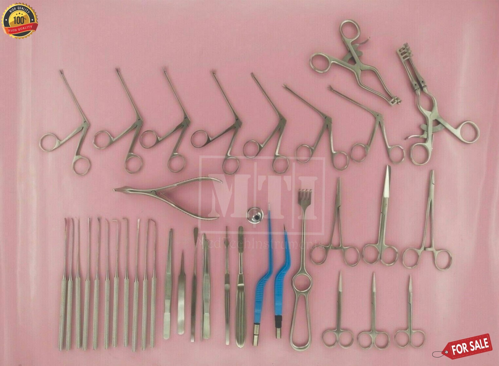 Tympanoplasty Ear Microsurgery Surgical ENT Instrument Set 39 Pcs