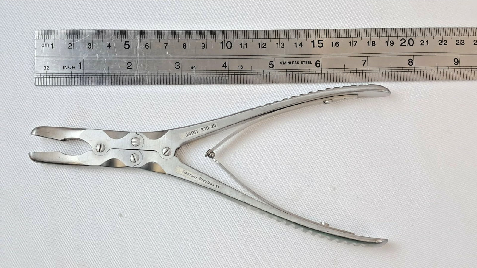 Jarit 230-211 Ruskin Rongeur, D/A, 5mm Bite, CVD., 7-1/4” German Stainless