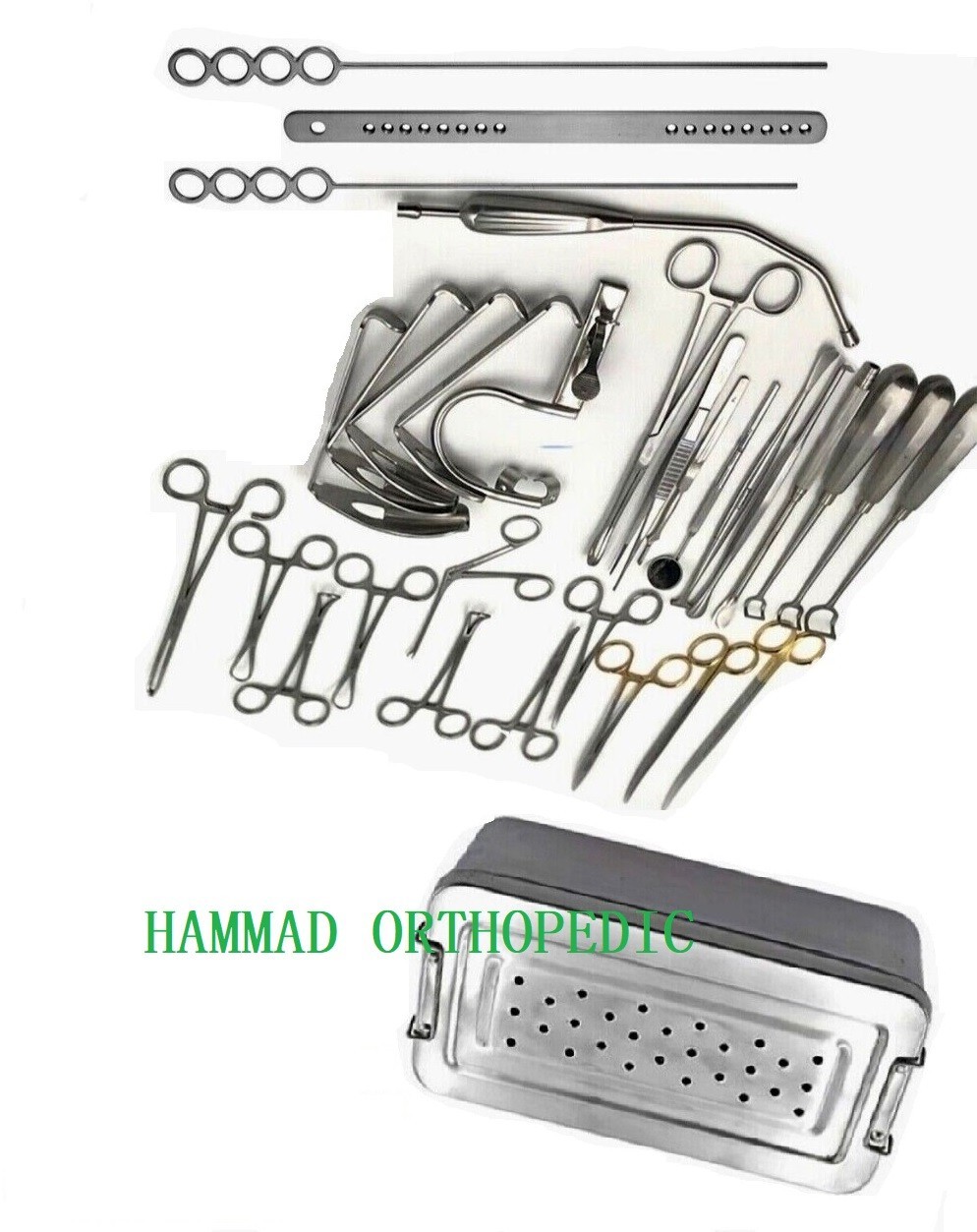 30 Pcs Tonsillectomy Adenoidectomy Surgical Instrument Set ENT Kit + Free Box CE