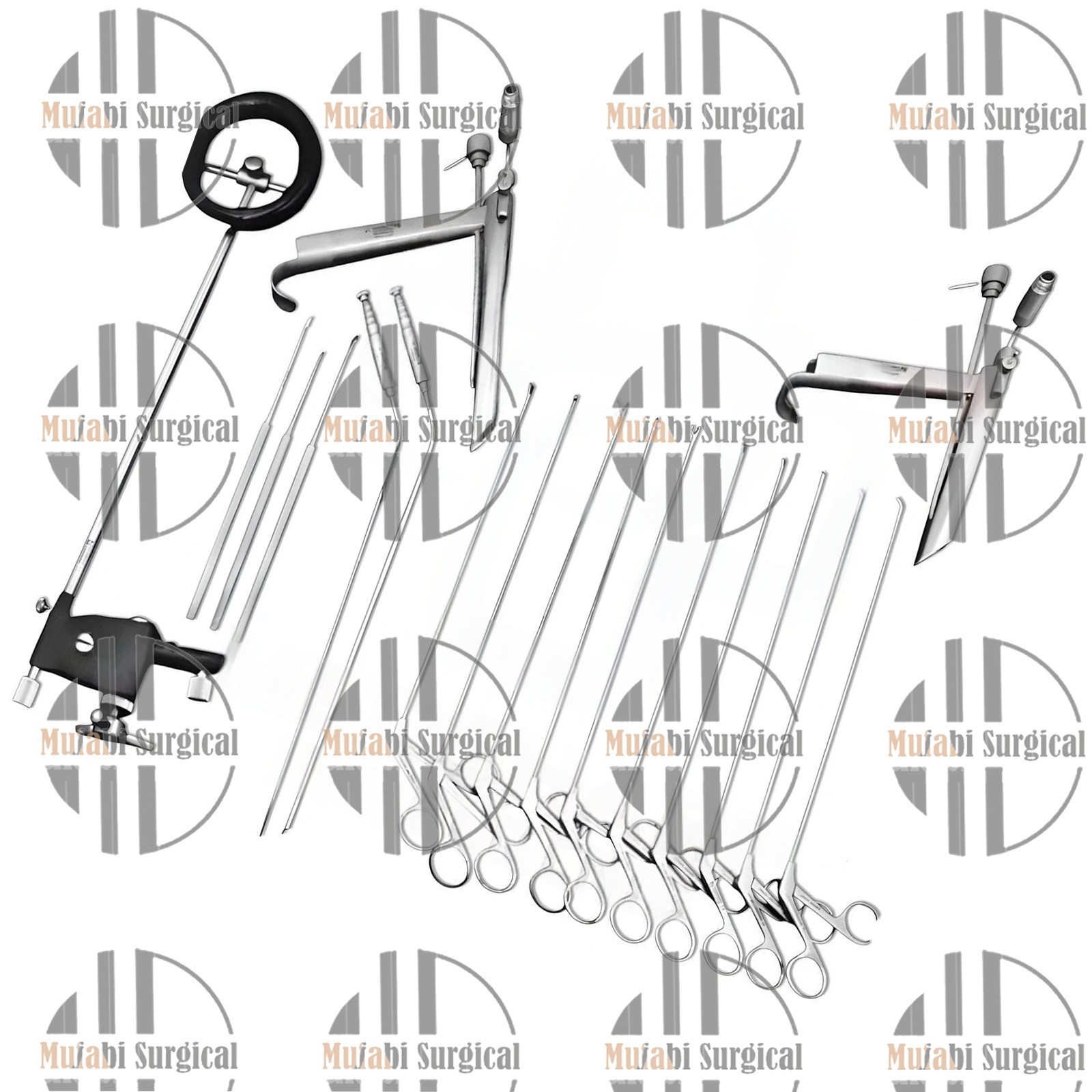 Pedestal Laryngoscope Set Micro Laryngeal Surgery ENT Endoscopic Instruments