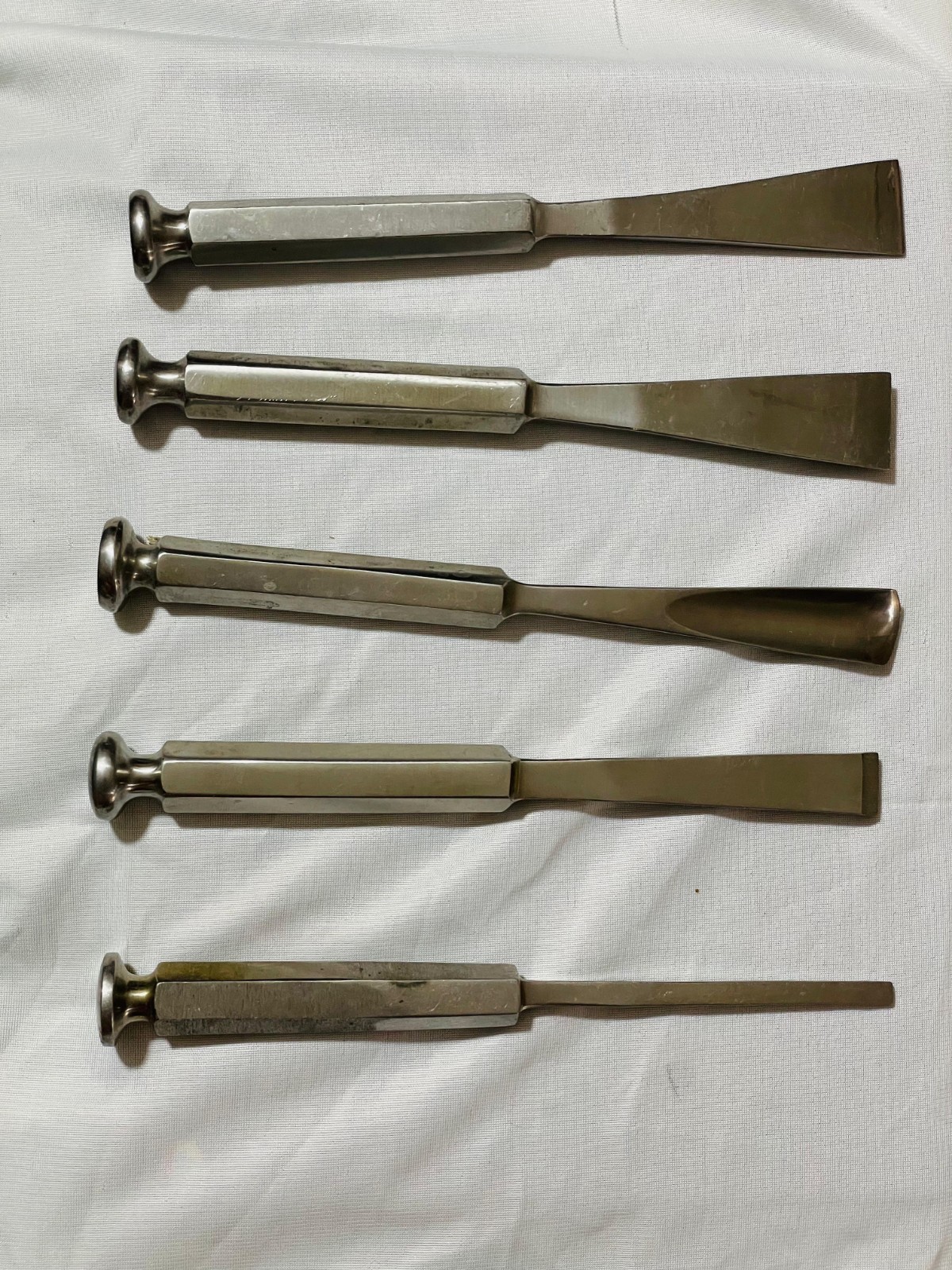 Bone Chisel Set 5 Pcs Orthopedic Surgical Instruments Stainless Steel