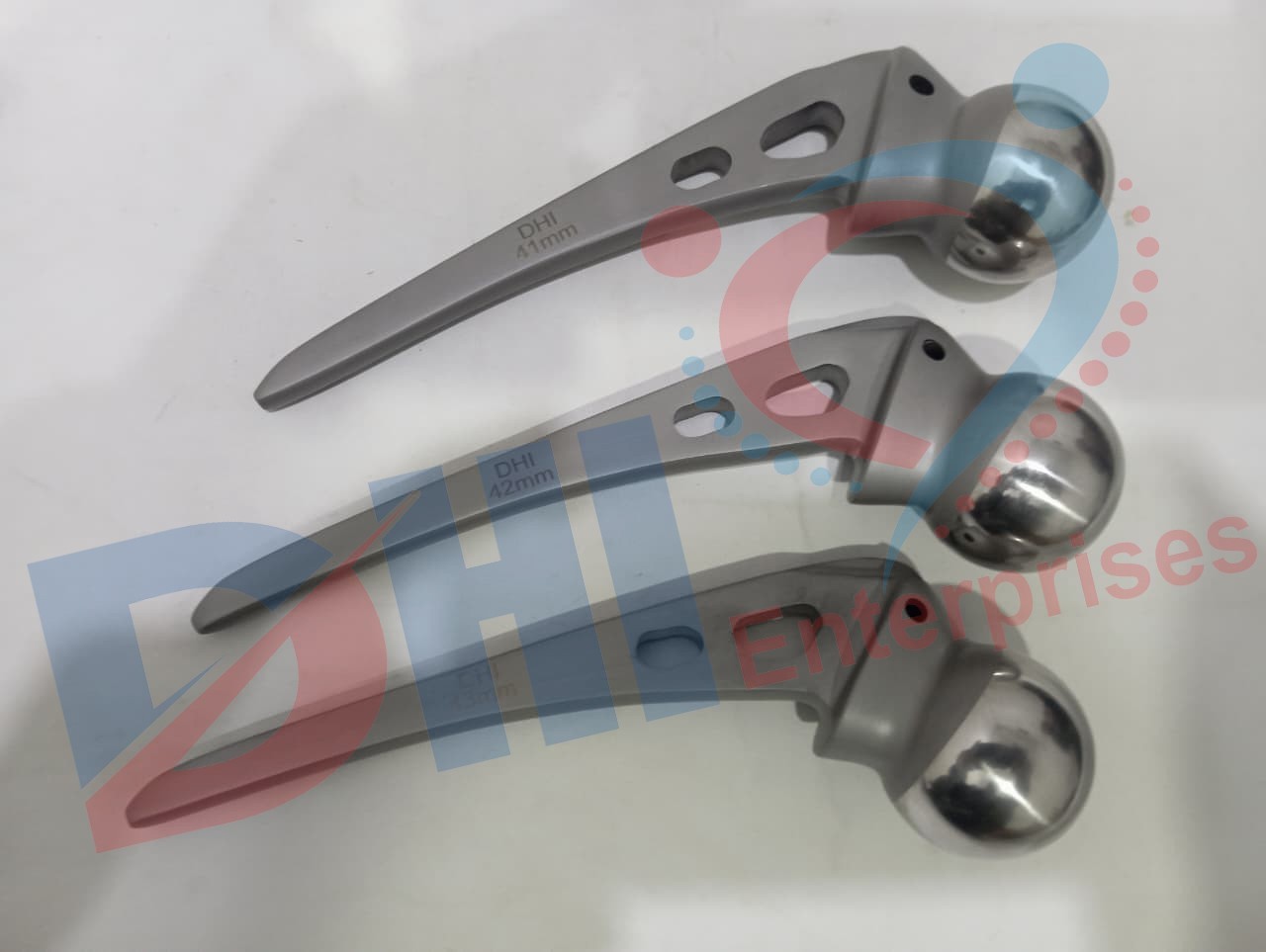 AMP Hip Prosthesis Orthopedic instruments Set 45mm,47mm & 49mm 3 Picecs lot
