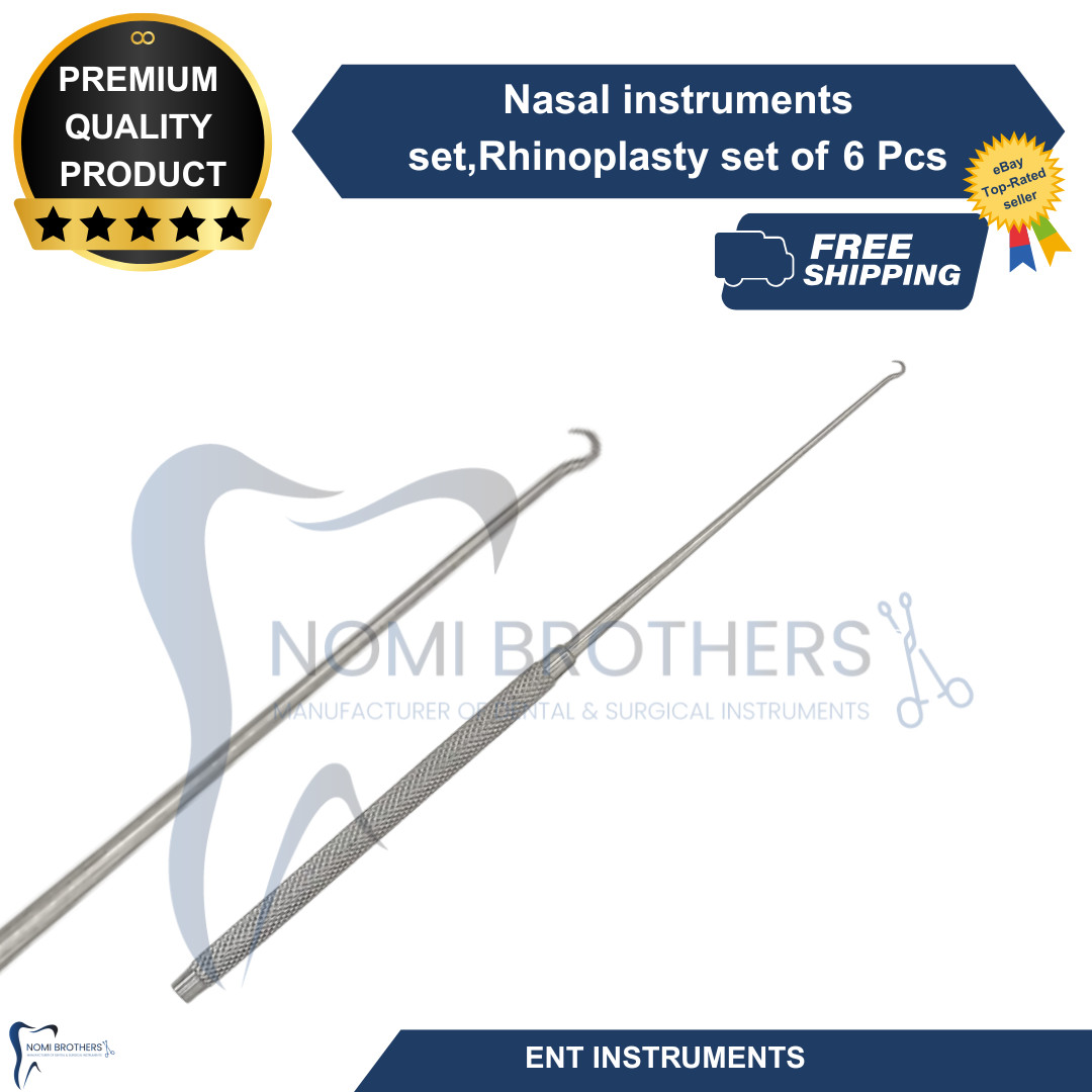 New Nasal Rhinoplasty Instrument Set 6pcs ENT Plastic Surgery Tools CE Reusable