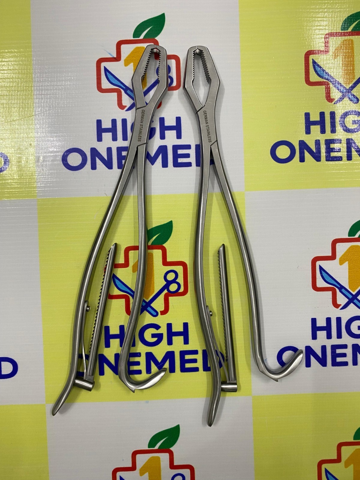 2 Pieces Kern Bone Holding 34cm With Ratchet German Stainless Steel High Quality