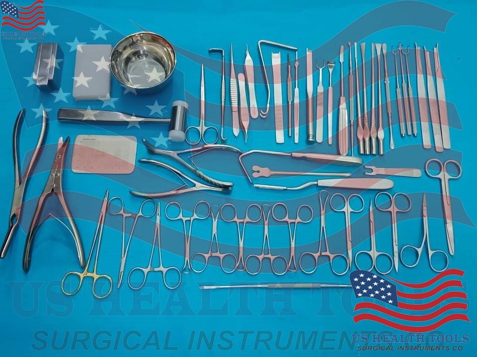 Rhinoplasty set of 53 Pcs, Nose Surgery, Plastic surgery instruments