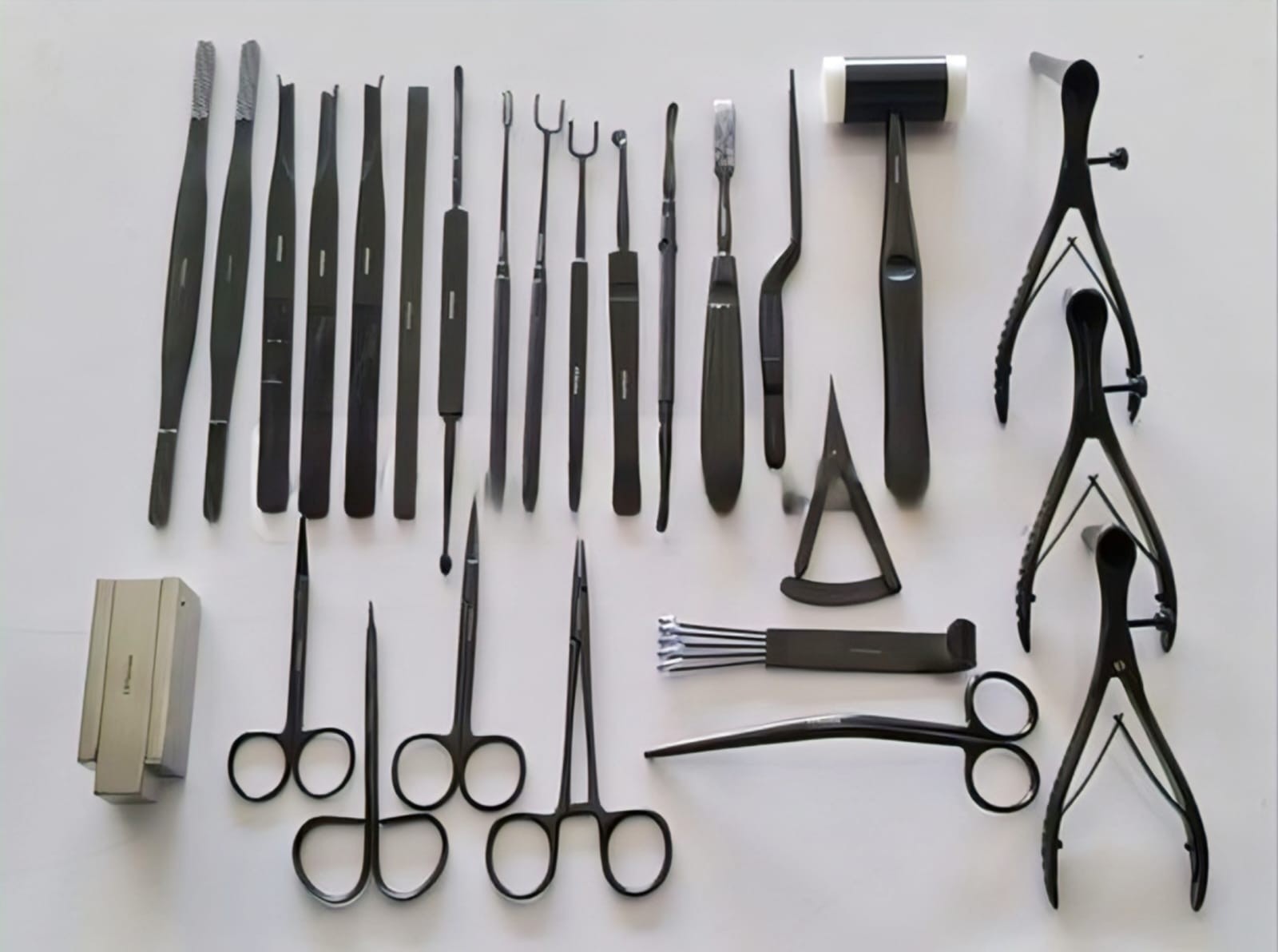 Rhinoplasty Instruments Set Of 27 Pcs Black Coated With S.S Box High Quality