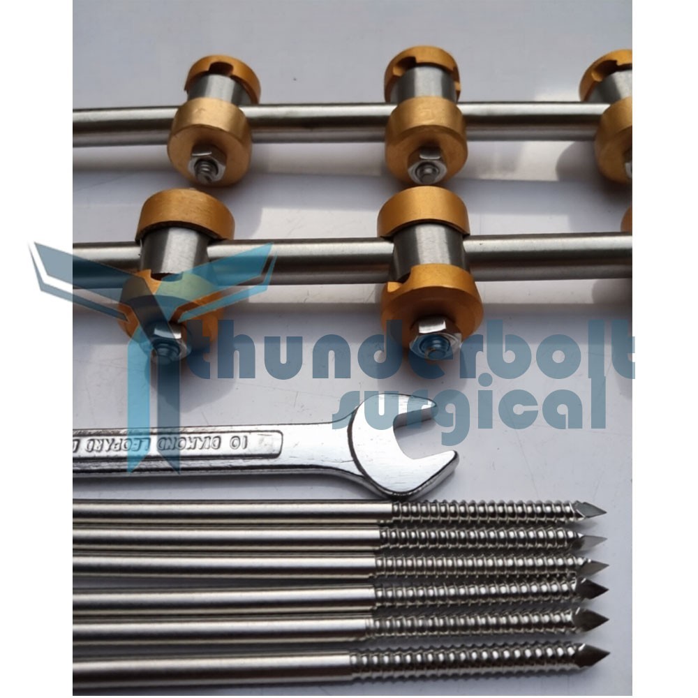 External Fixator 5mm A.O Set of 9 Pcs Orthopedic Instruments