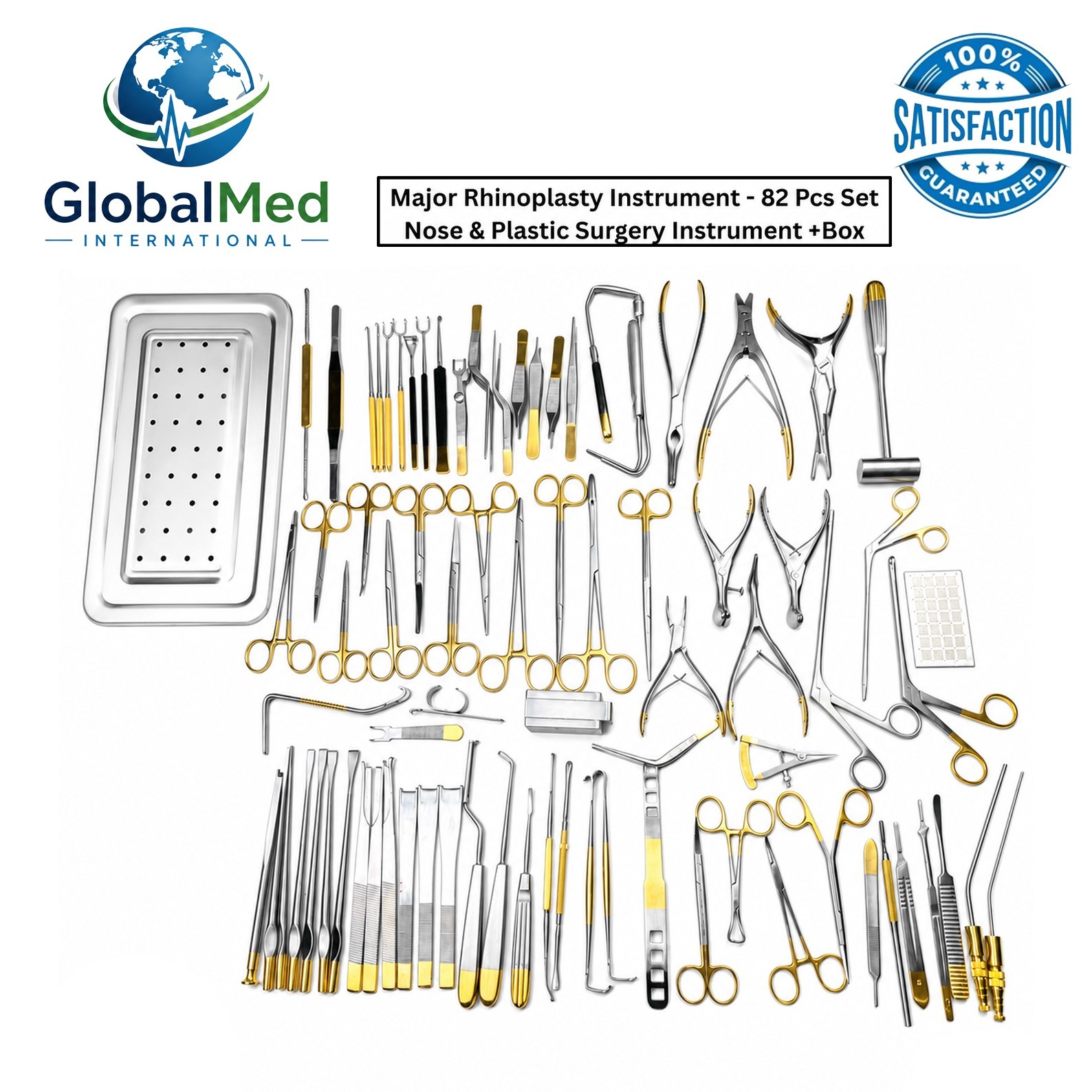 Major Rhinoplasty Instrument – 82 Pcs Set Nose & Plastic Surgery Instrument +Box