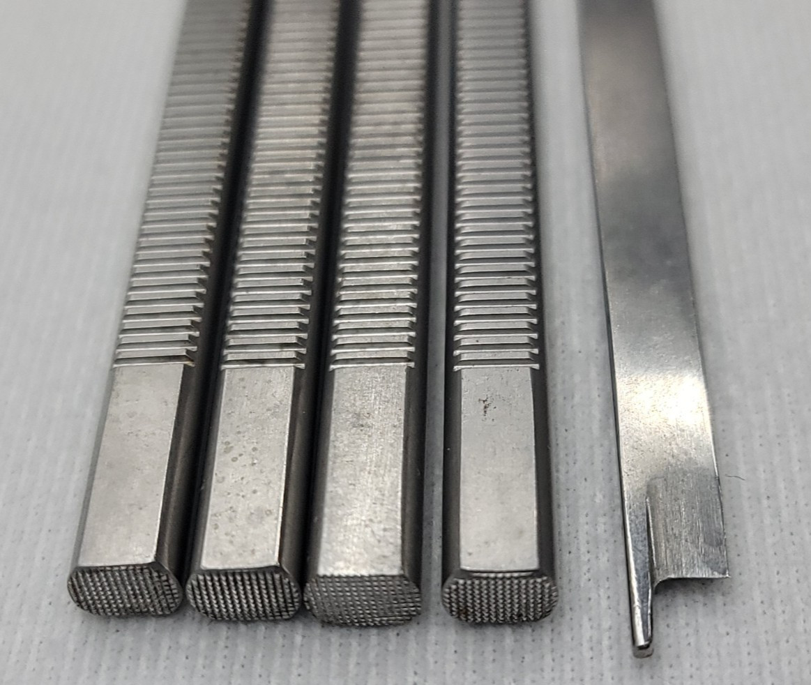 5x Micrins Anderson Osteotome 8″ with Single Guard