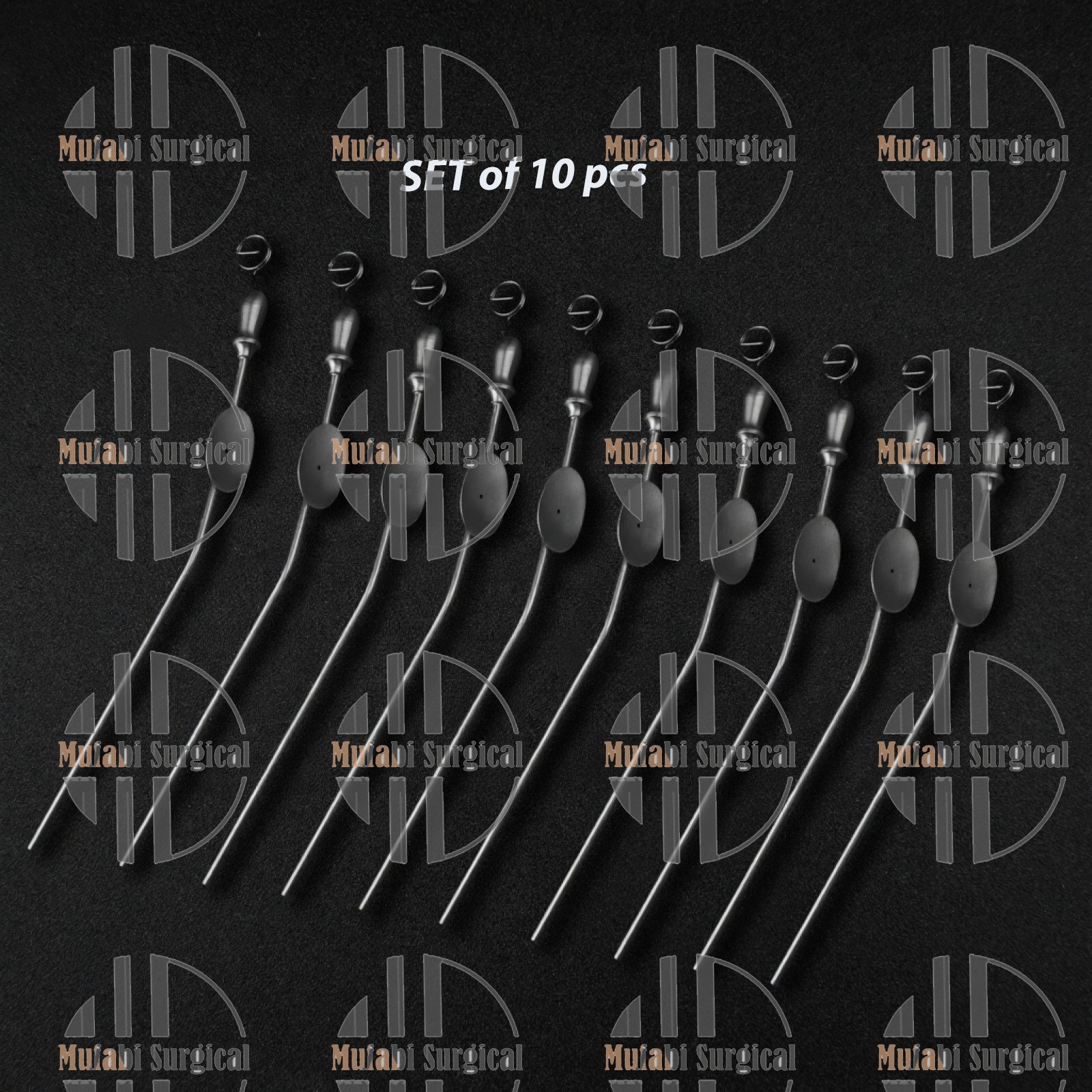 New 10 Pcs ENT Baron Suction Tubes 7″ FR 2.3mm Surgical Diagnostic Instruments
