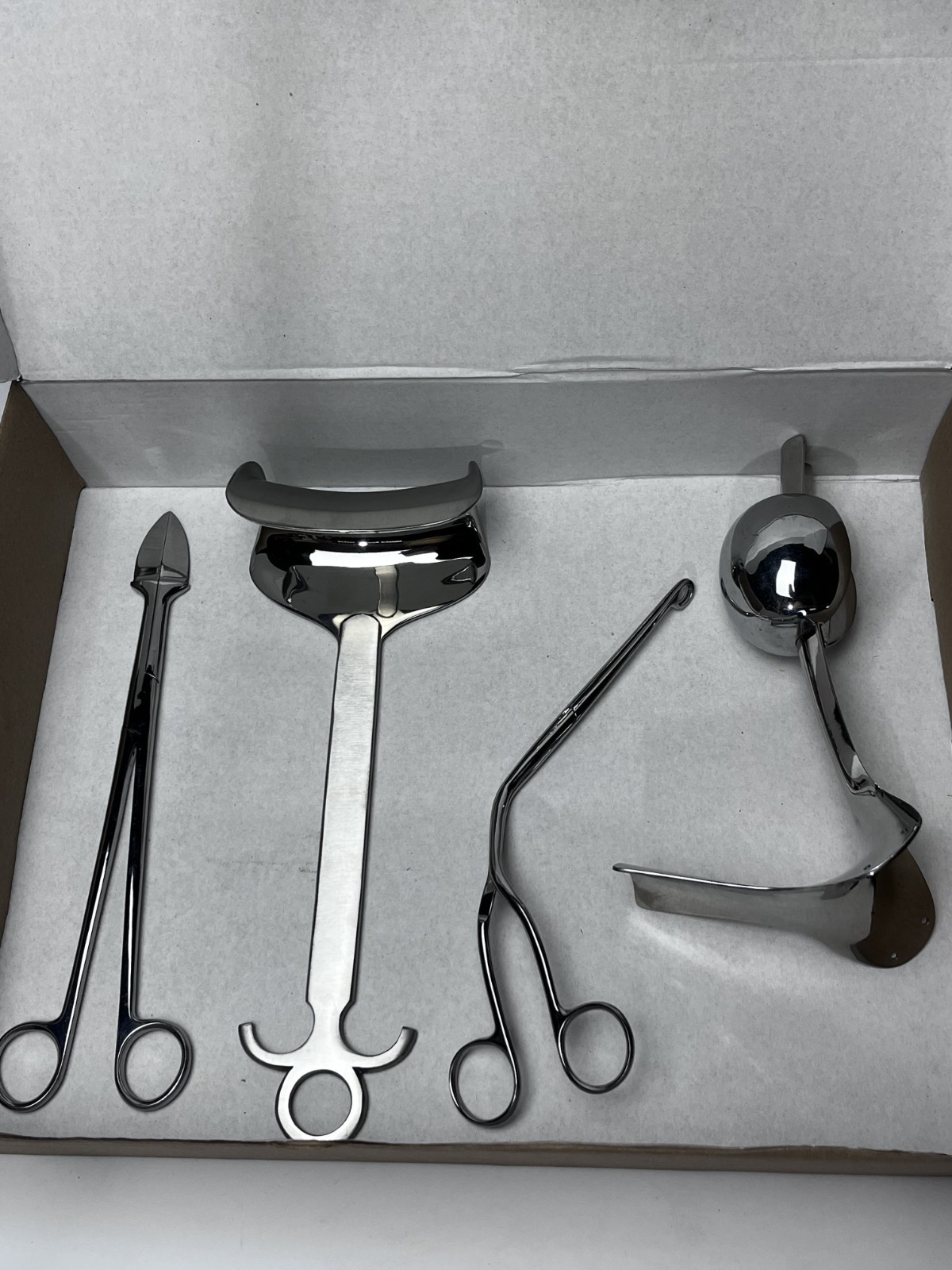 NOS Vintage OB/GYN Vaginal Surgical Instruments Set (4 Pcs) Heavy Duty German Qu