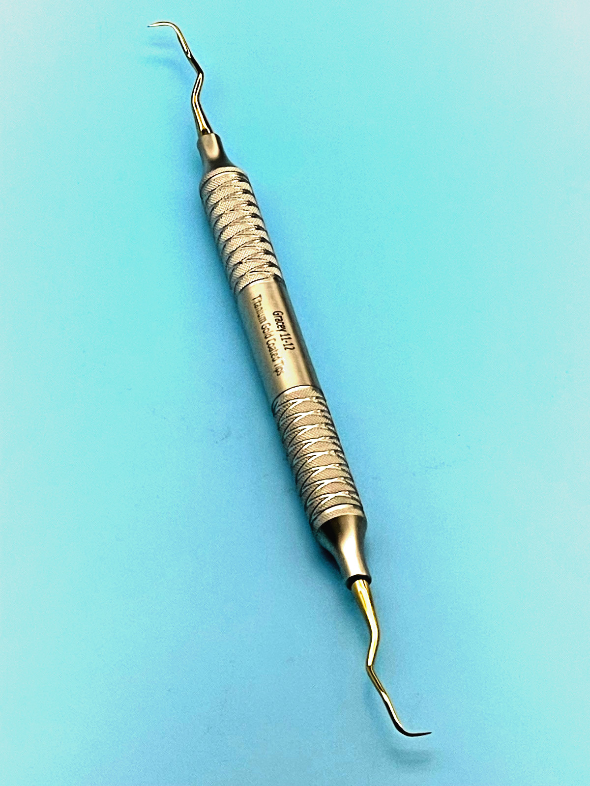 Gracey Dental Curettes GR 11-12, Titanium Gold Coated Tips